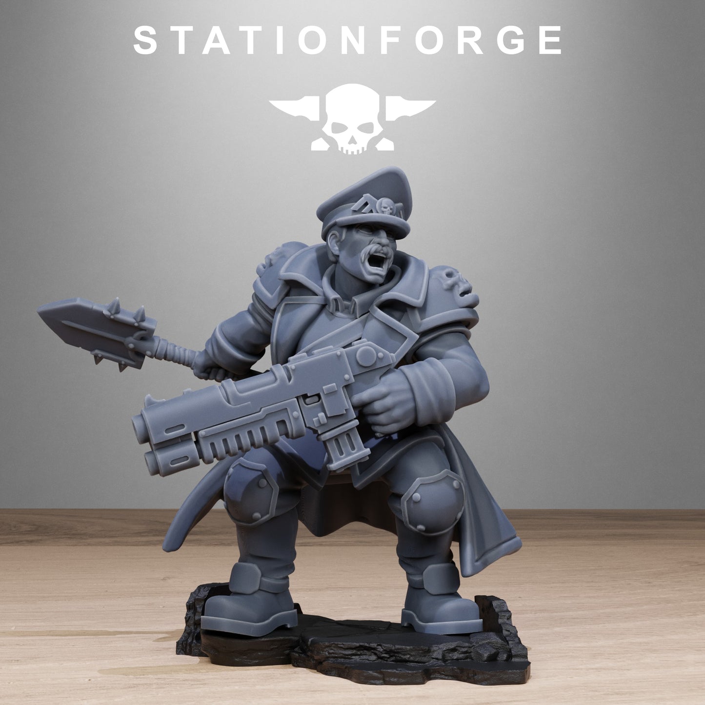 3D Printed GrimGuard Lieutenants by StationForge Miniatures