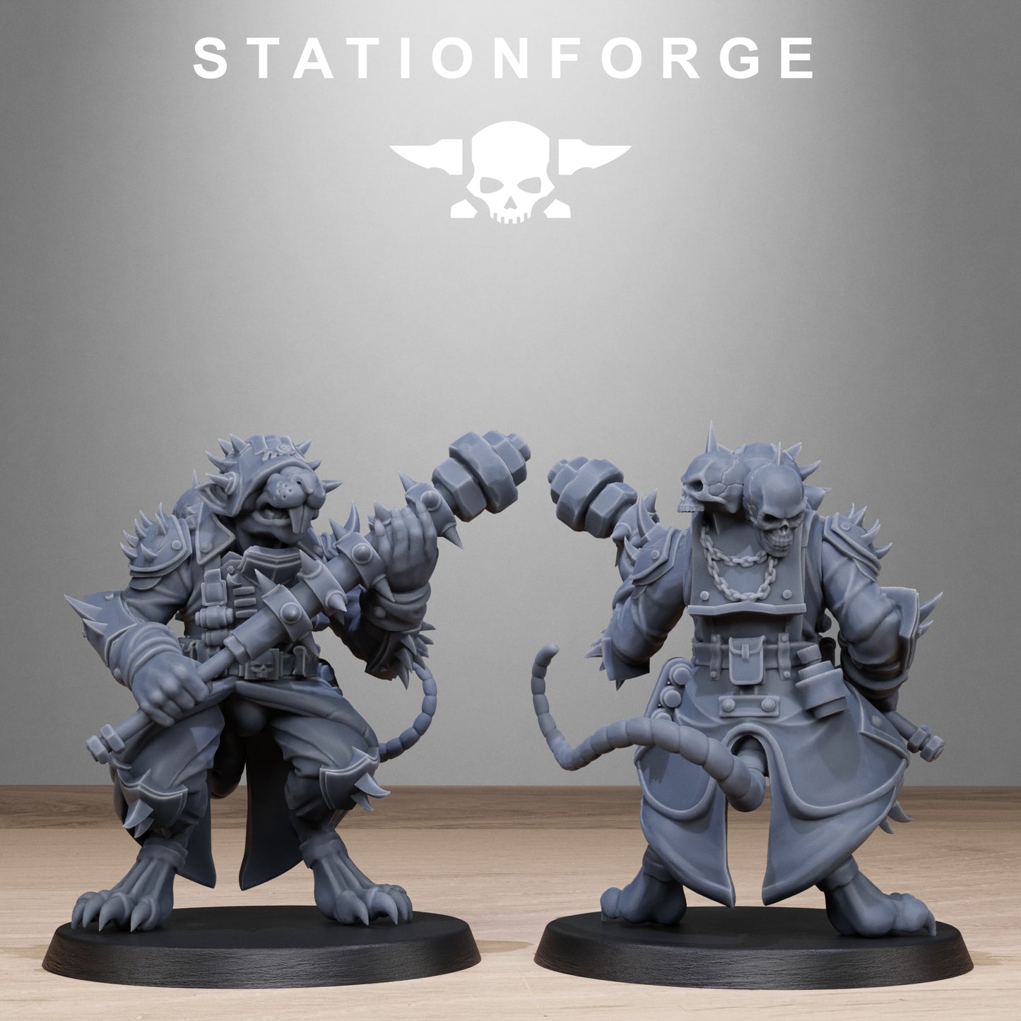 3D Printed Corrupted Guard Raticus by StationForge Miniatures