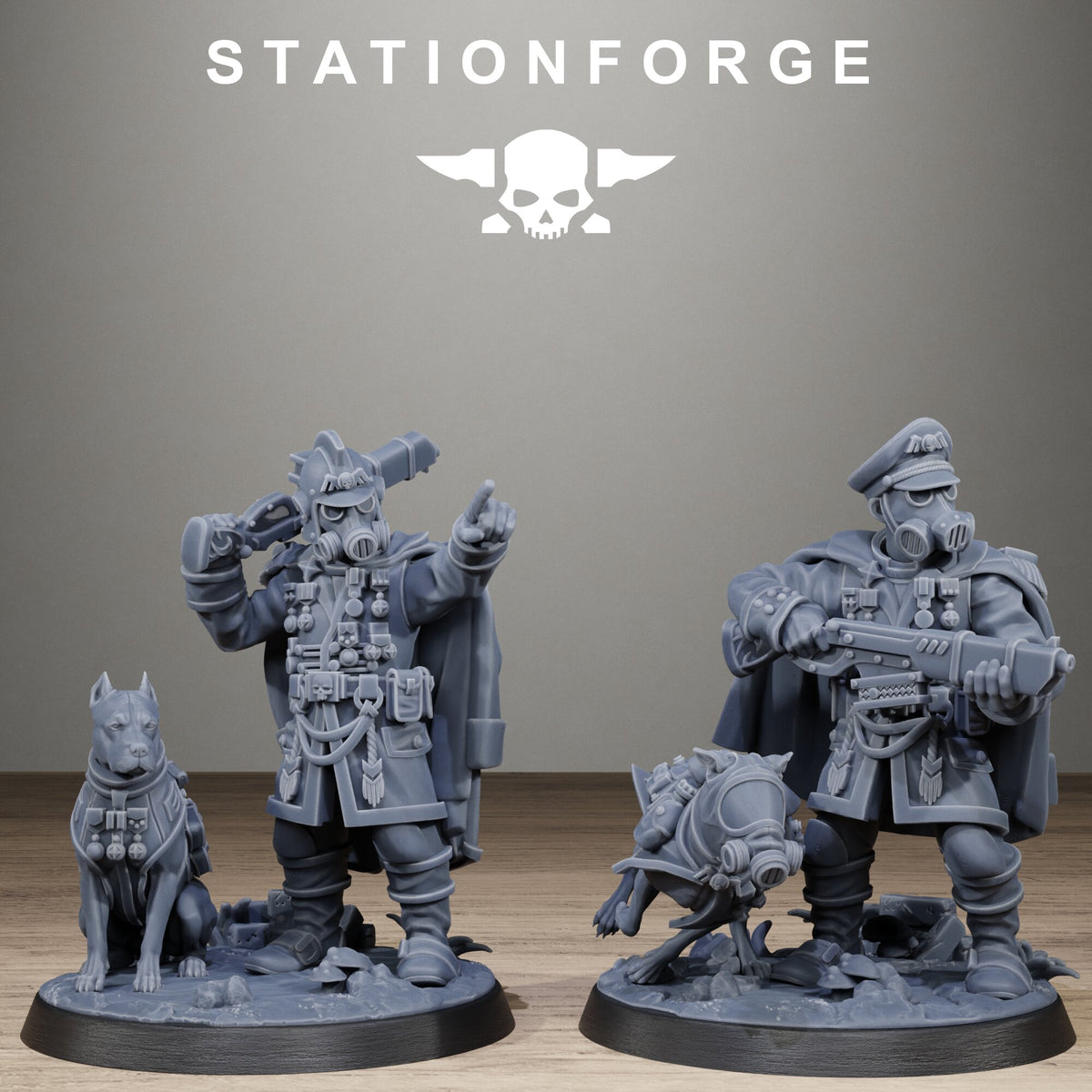 3D Printed GrimGuard Honored Commanders by StationForge Miniatures