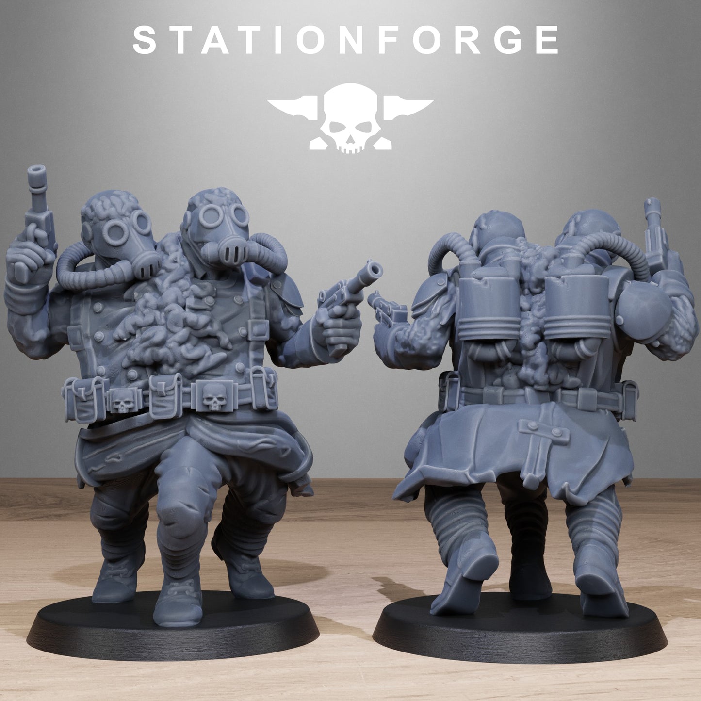 3D Printed Grimguard Radioactive Mutants by StationForge Miniatures