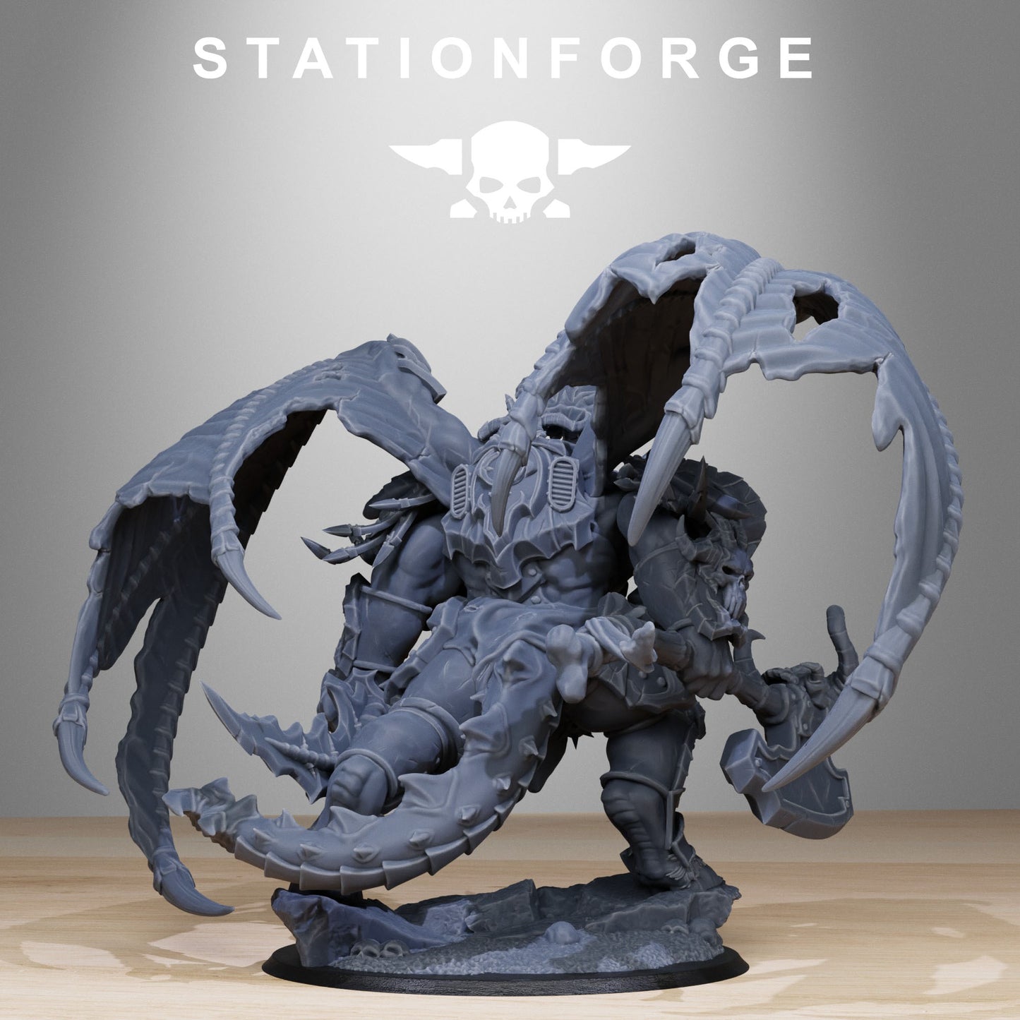 3D Printed Corrupted Demon by Stationforge Miniatures