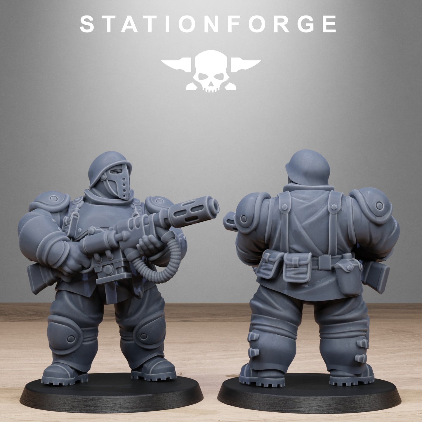 3D Printed FreeGuard Armored Mutants by StationForge Miniatures
