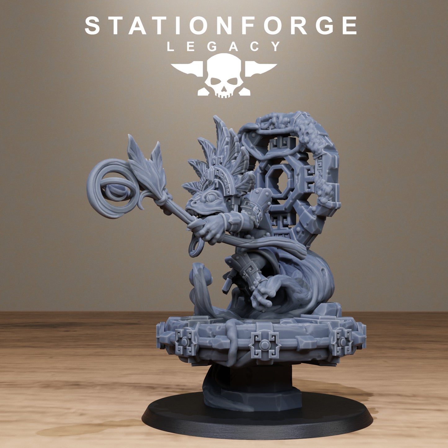 3D Printed Bogkin Swamp Shaman by StationForge Miniatures