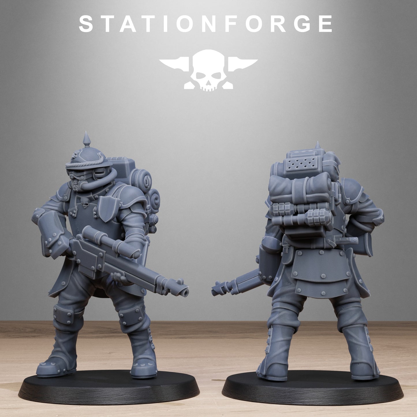 3D Printed GrimGuard Bastioners by StationForge Miniatures