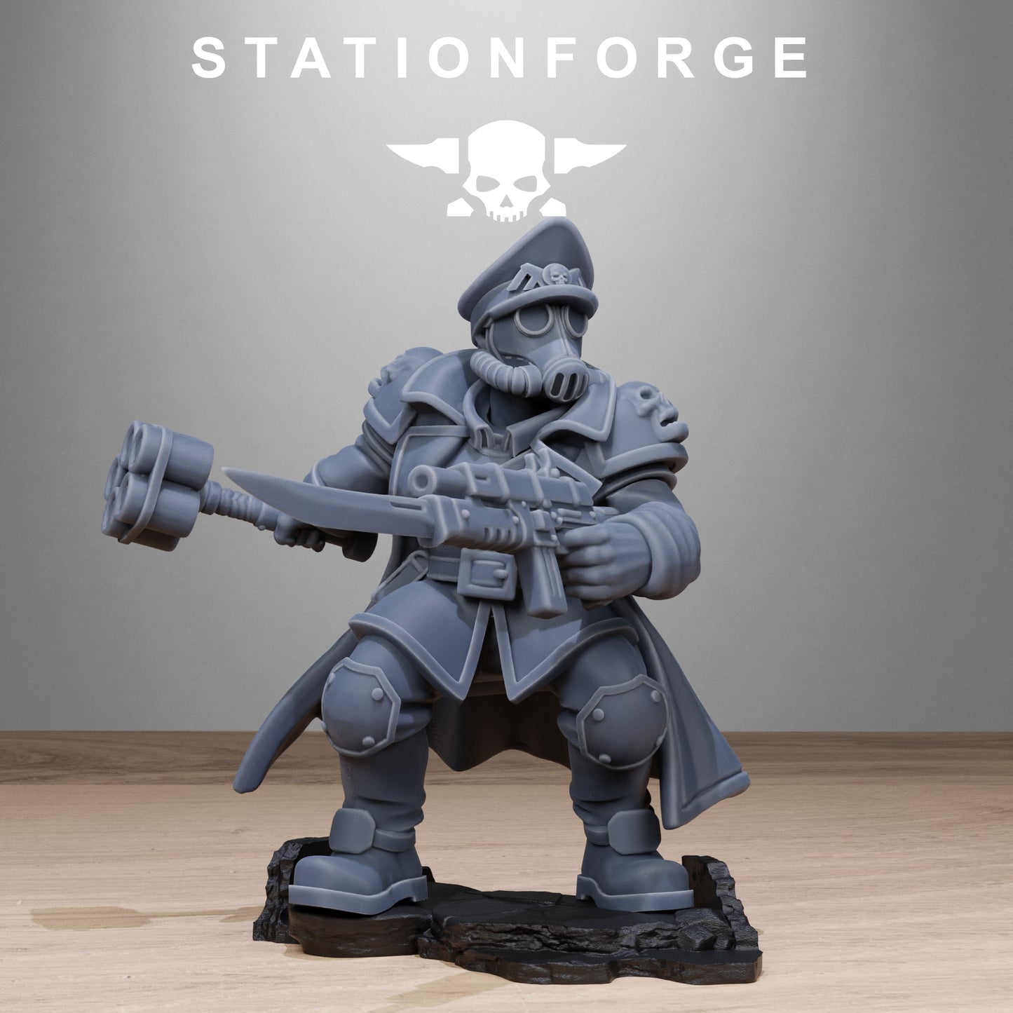 3D Printed GrimGuard Lieutenants by StationForge Miniatures