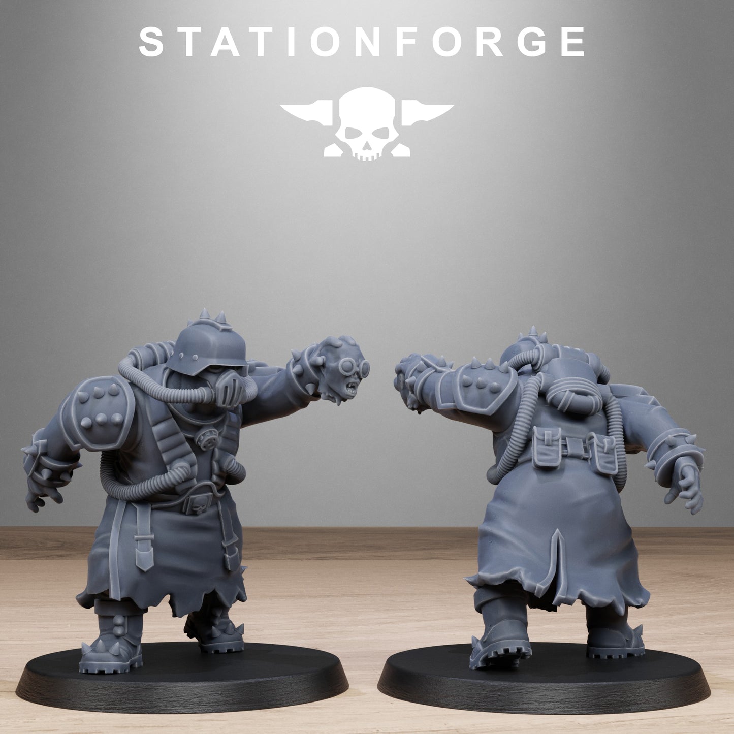 3D Printed Corrupted Guard Filthcrew Mutants by StationForge Miniatures