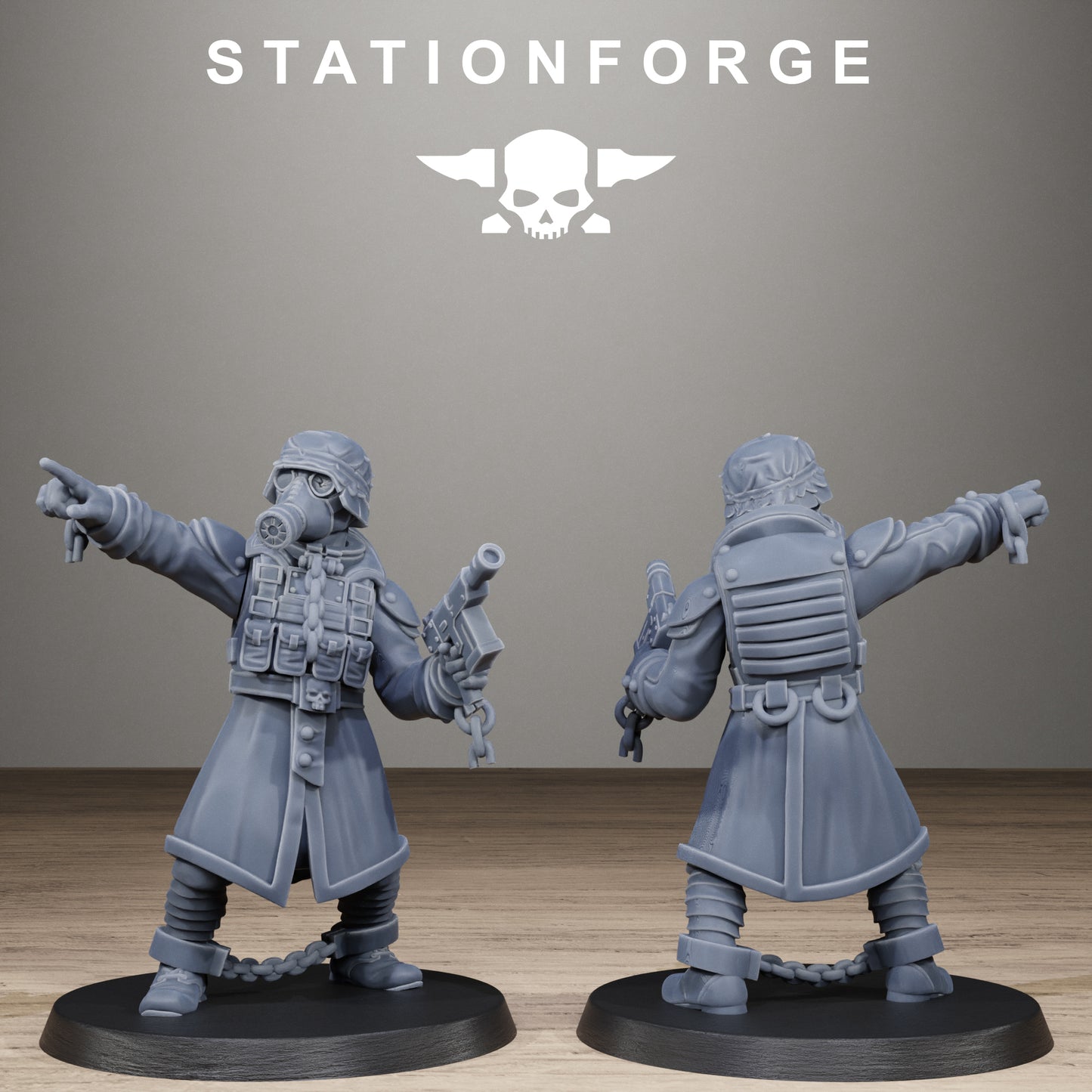 3D Printed GrimGuard Prisoners by StationForge Miniatures