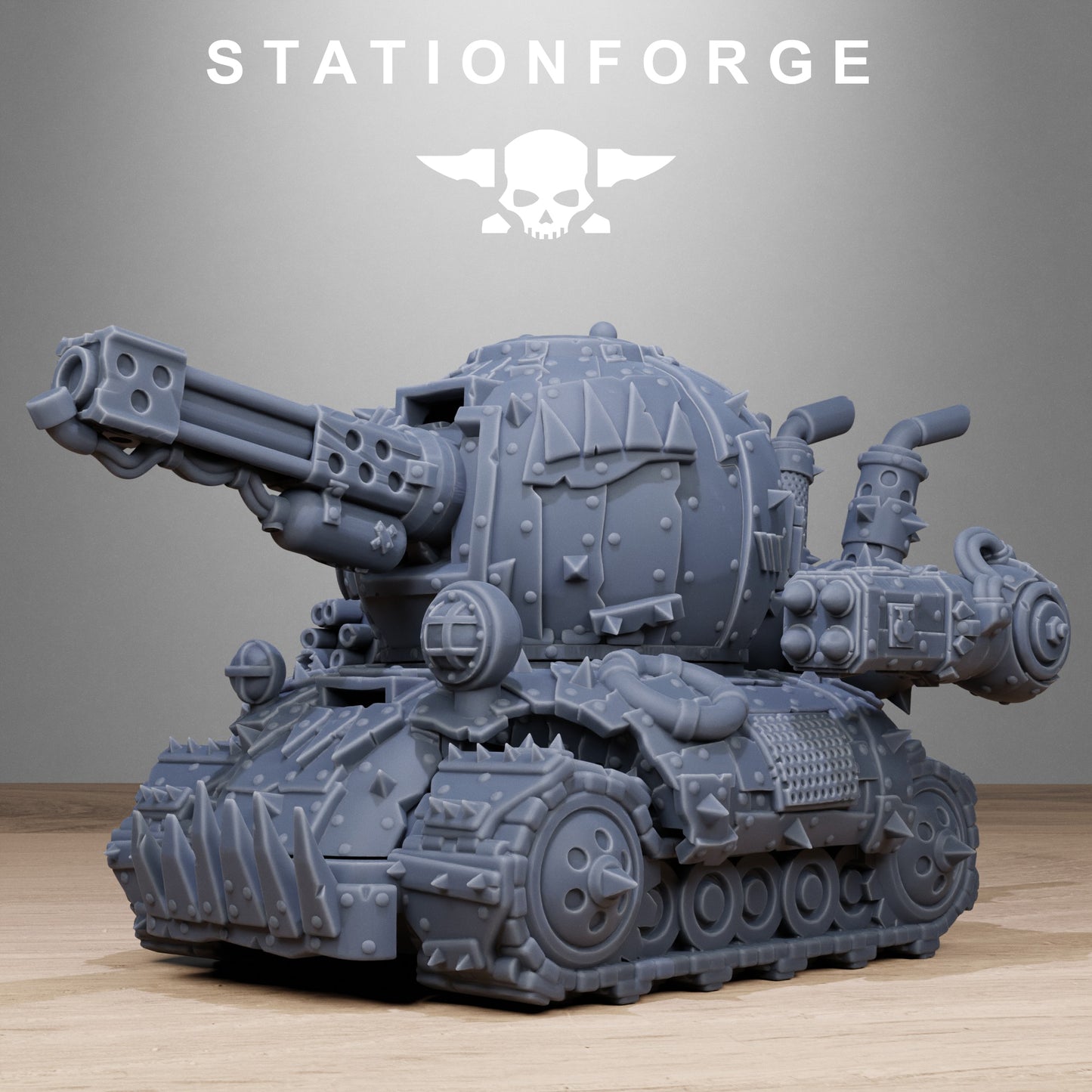 3D Printed Orkaz Mini Tank by StationForge Miniatures