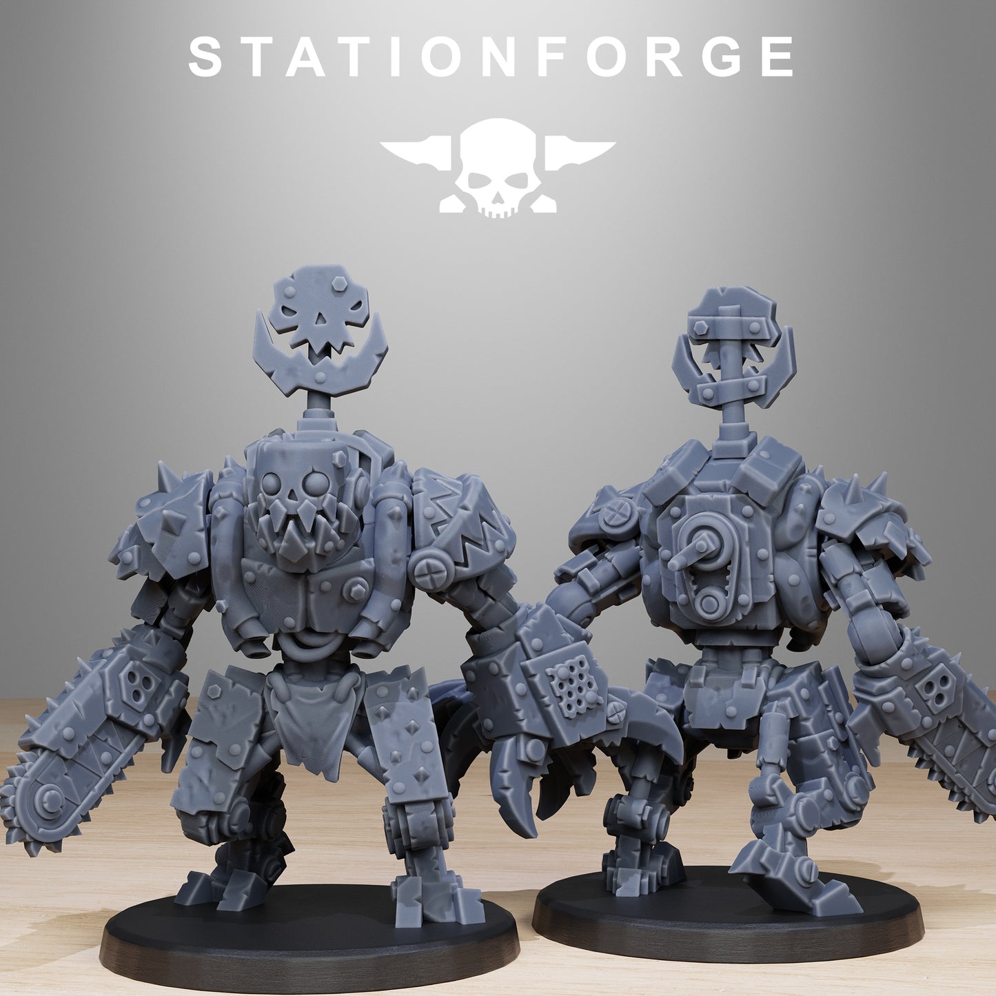 3D Printed Orkaz Bot Infantry by StationForge Miniatures (Copy)