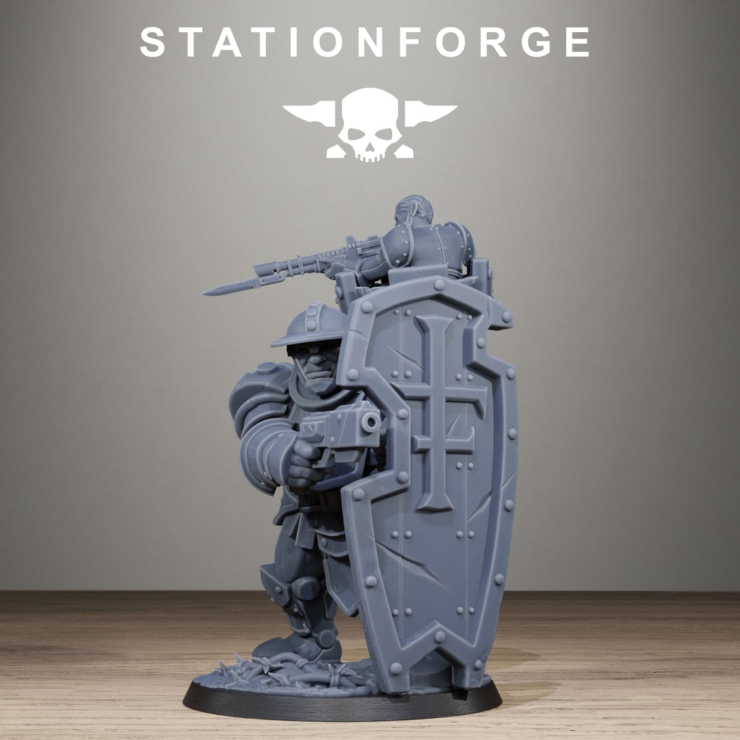 3D Printed Royal Guard Shield Bearer by StationForge Miniatures
