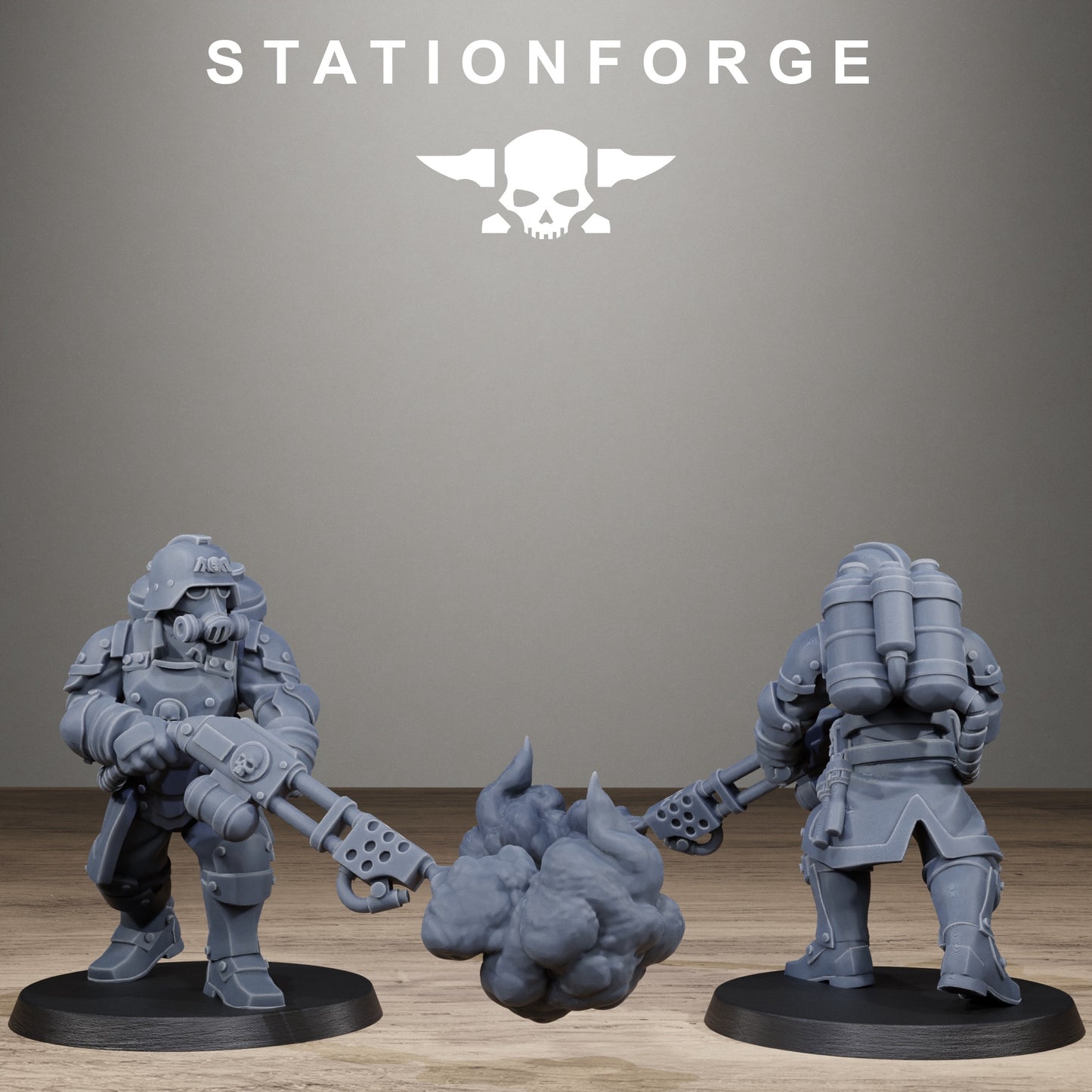 3D Printed GrimGuard Steelclads by StationForge Miniatures