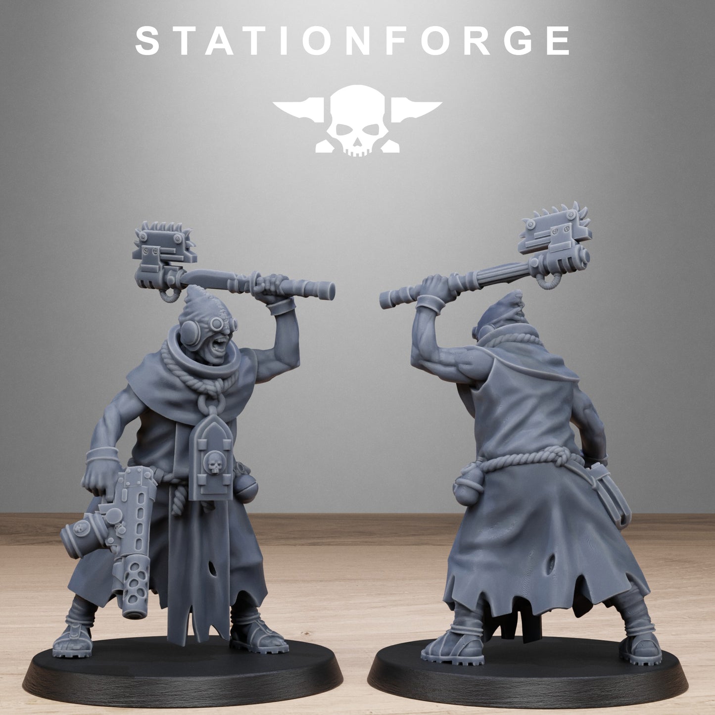 3D Printed GrimCorp Firers by StationForge Miniatures
