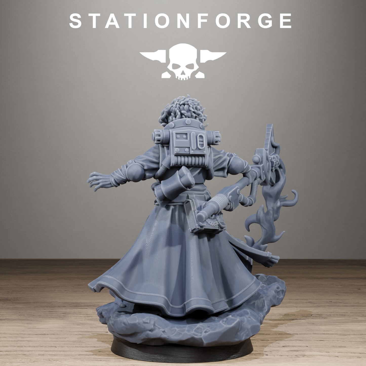 3D Printed GrimCorp Seer by StationForge Miniatures
