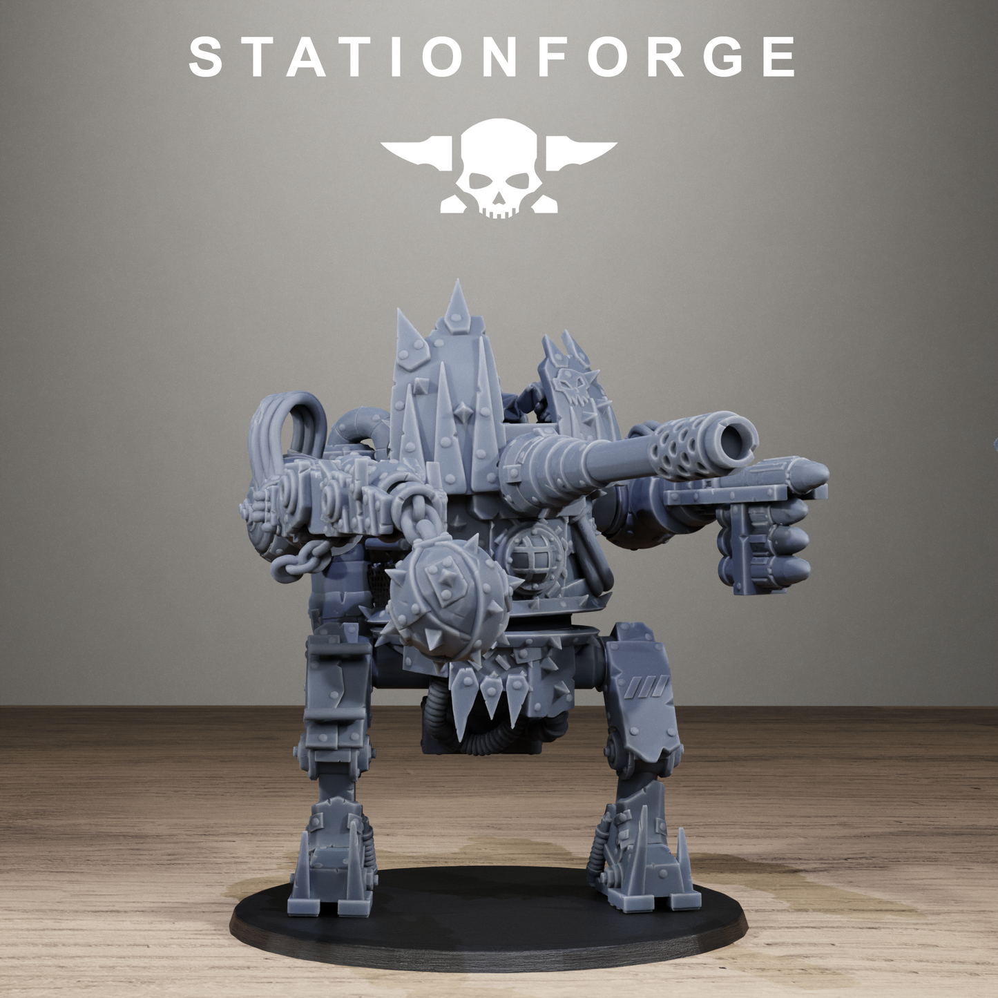 3D Printed Orkaz Chicken Walker by StationForge Miniatures