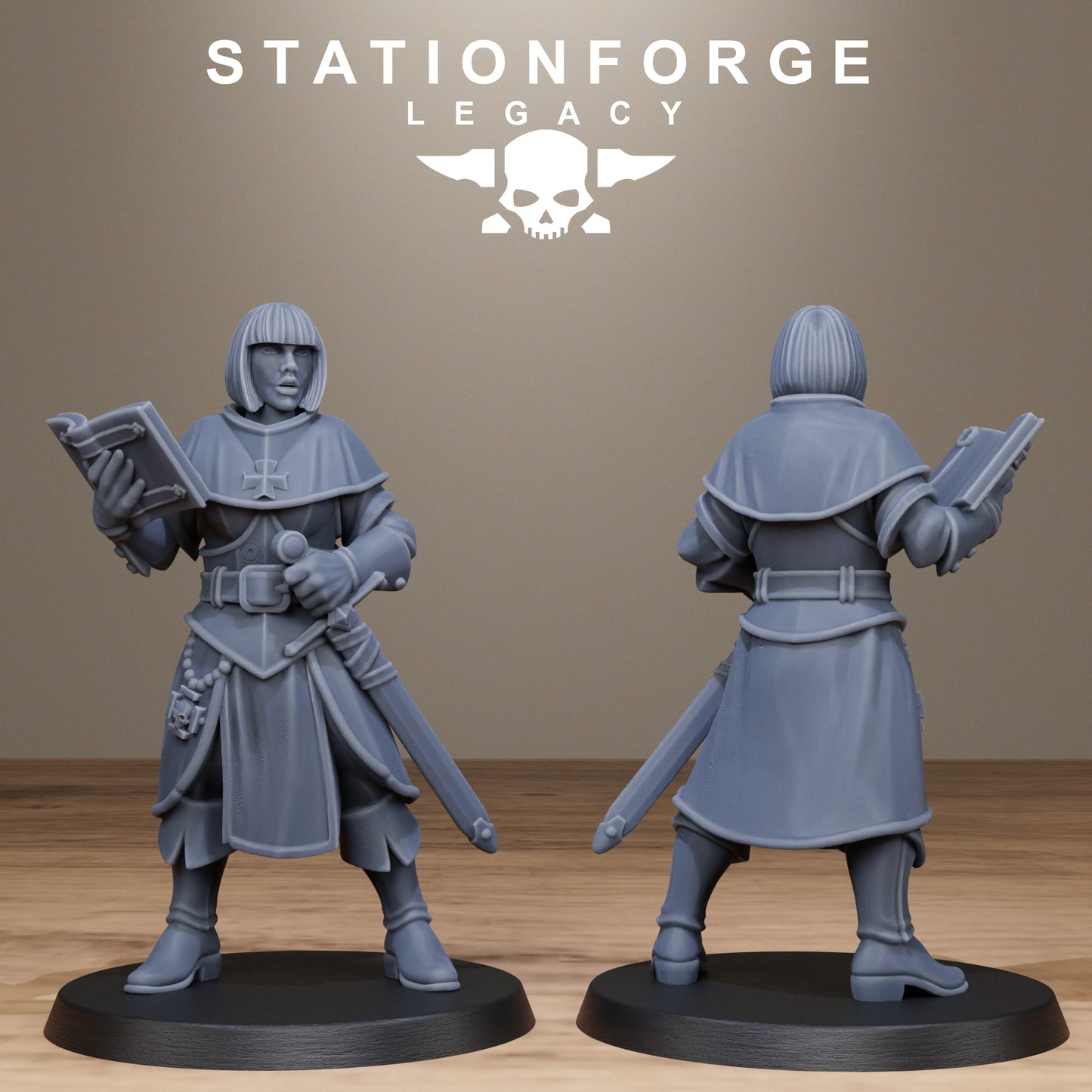 3D Printed Thorncrest Hunter Sisters by StationForge Miniatures