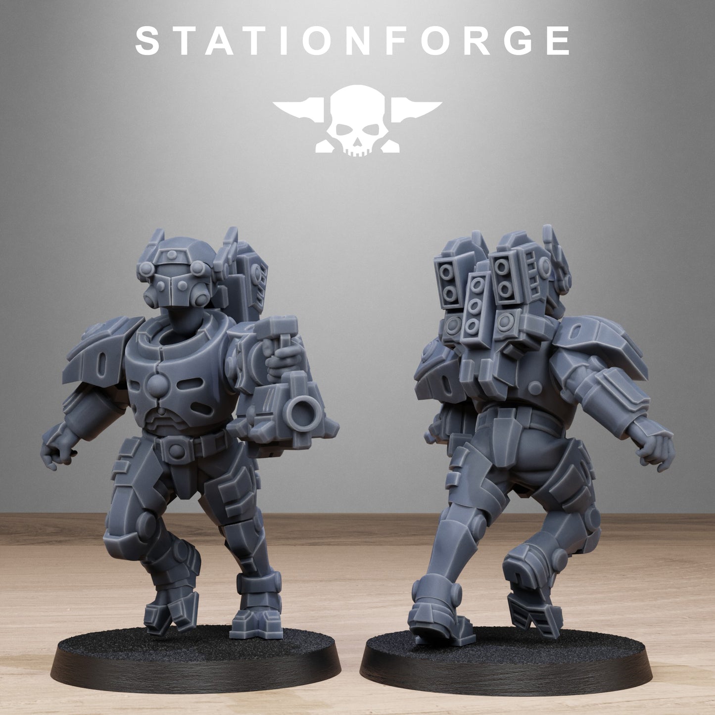 3D Printed Tarion Heavies x10 by StationForge Miniatures