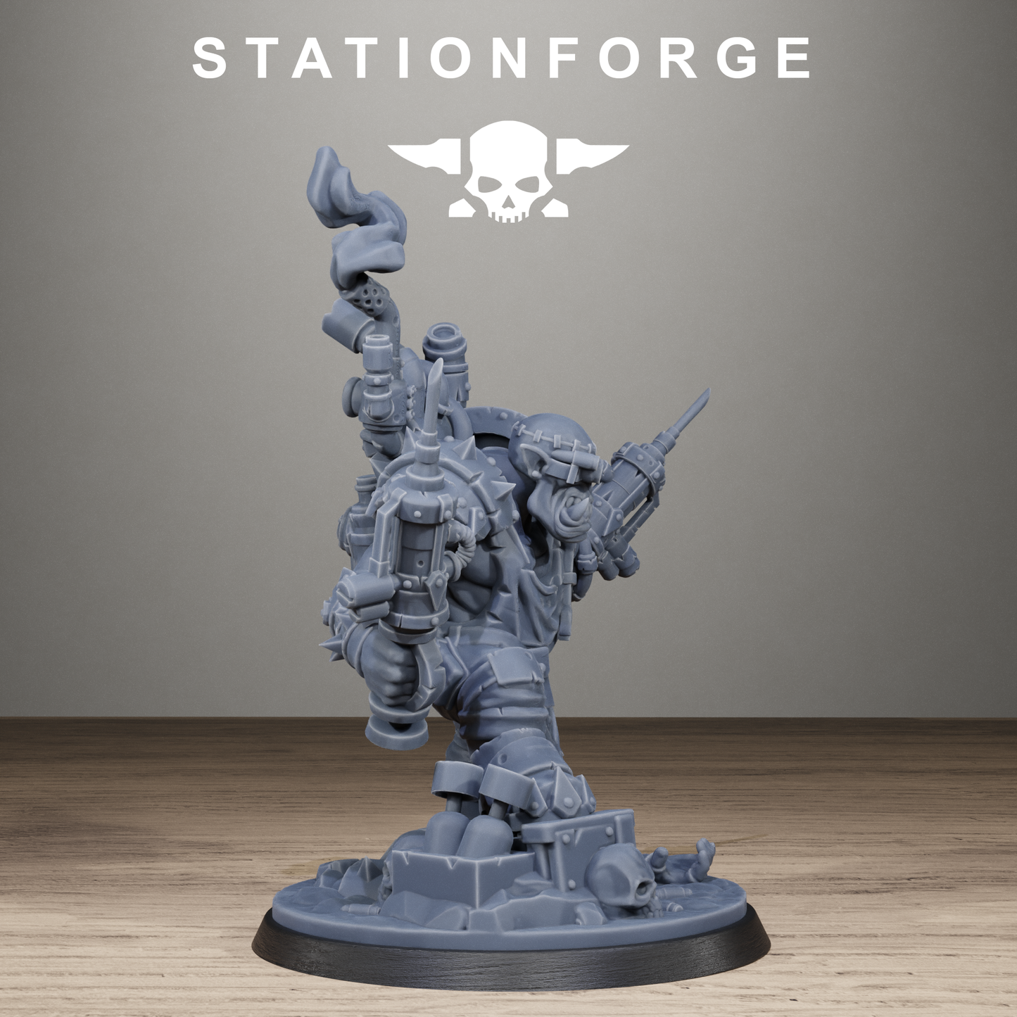 3D Printed Orkaz Mad Scientist by StationForge Miniatures