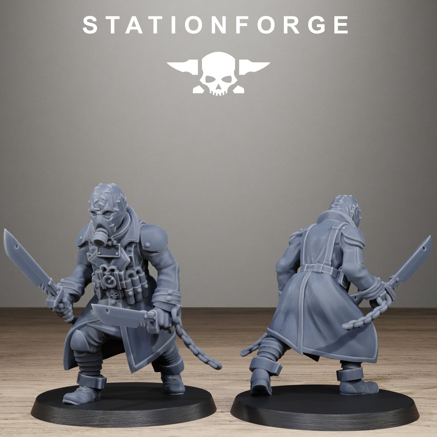3D Printed GrimGuard Prisoners by StationForge Miniatures