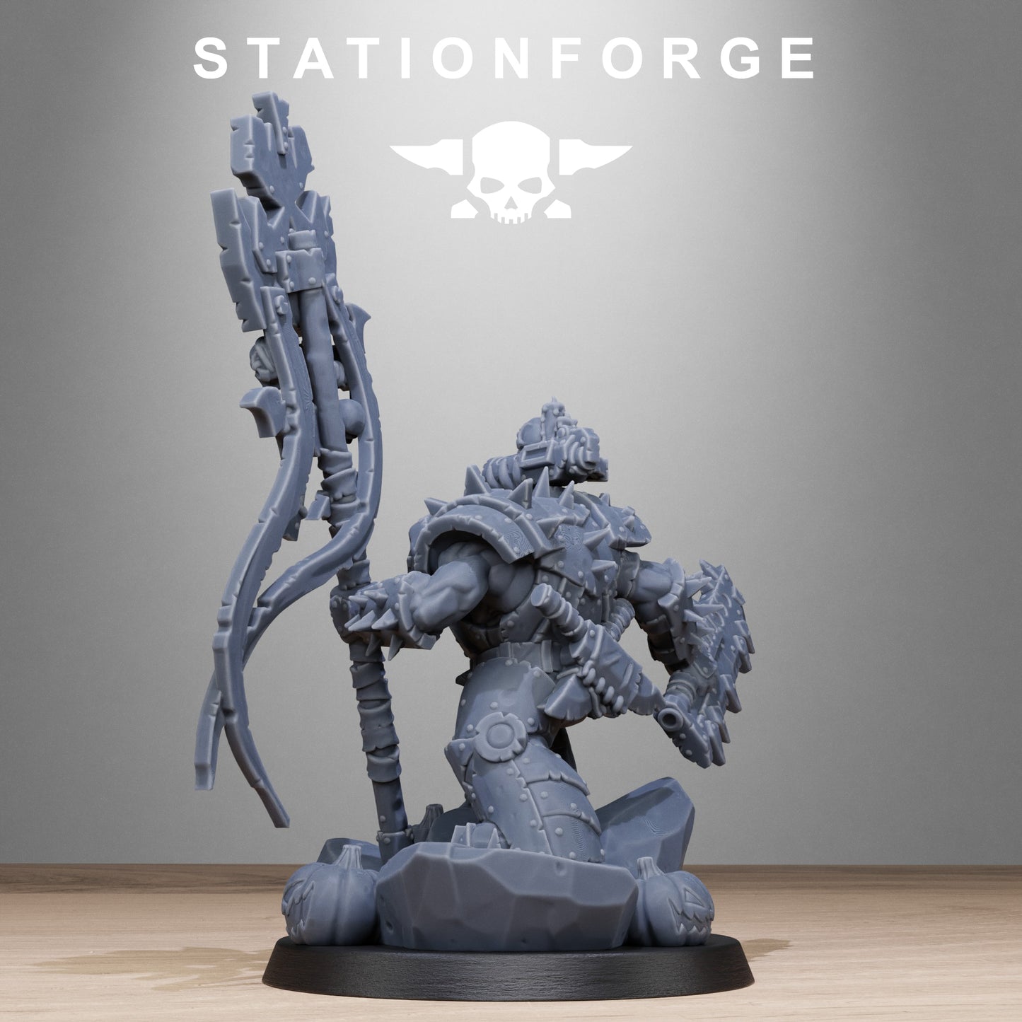 3D Printed Orkaz Boo Basher by StationForge Miniatures