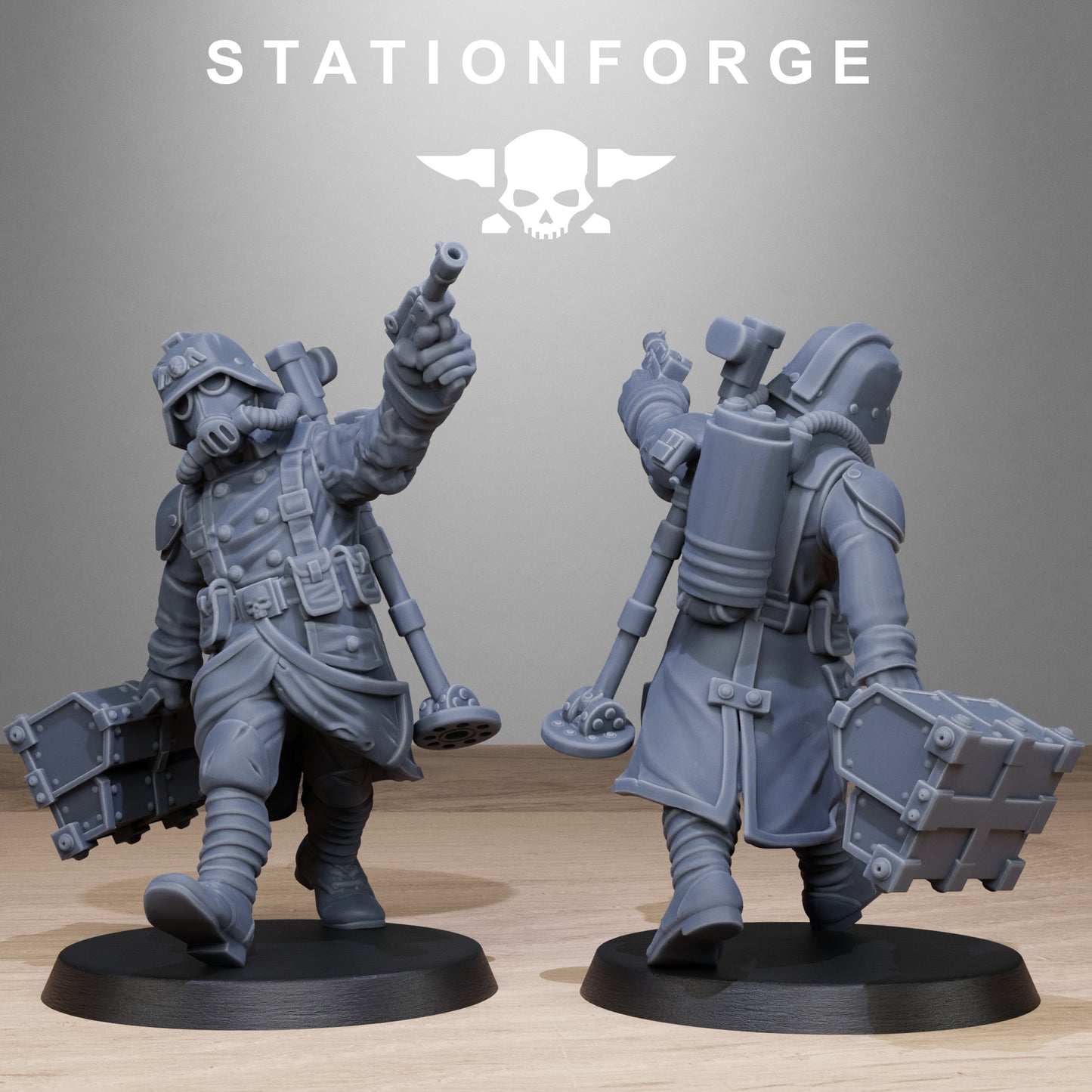 3D Printed Grimguard Radioactive Mutants by StationForge Miniatures