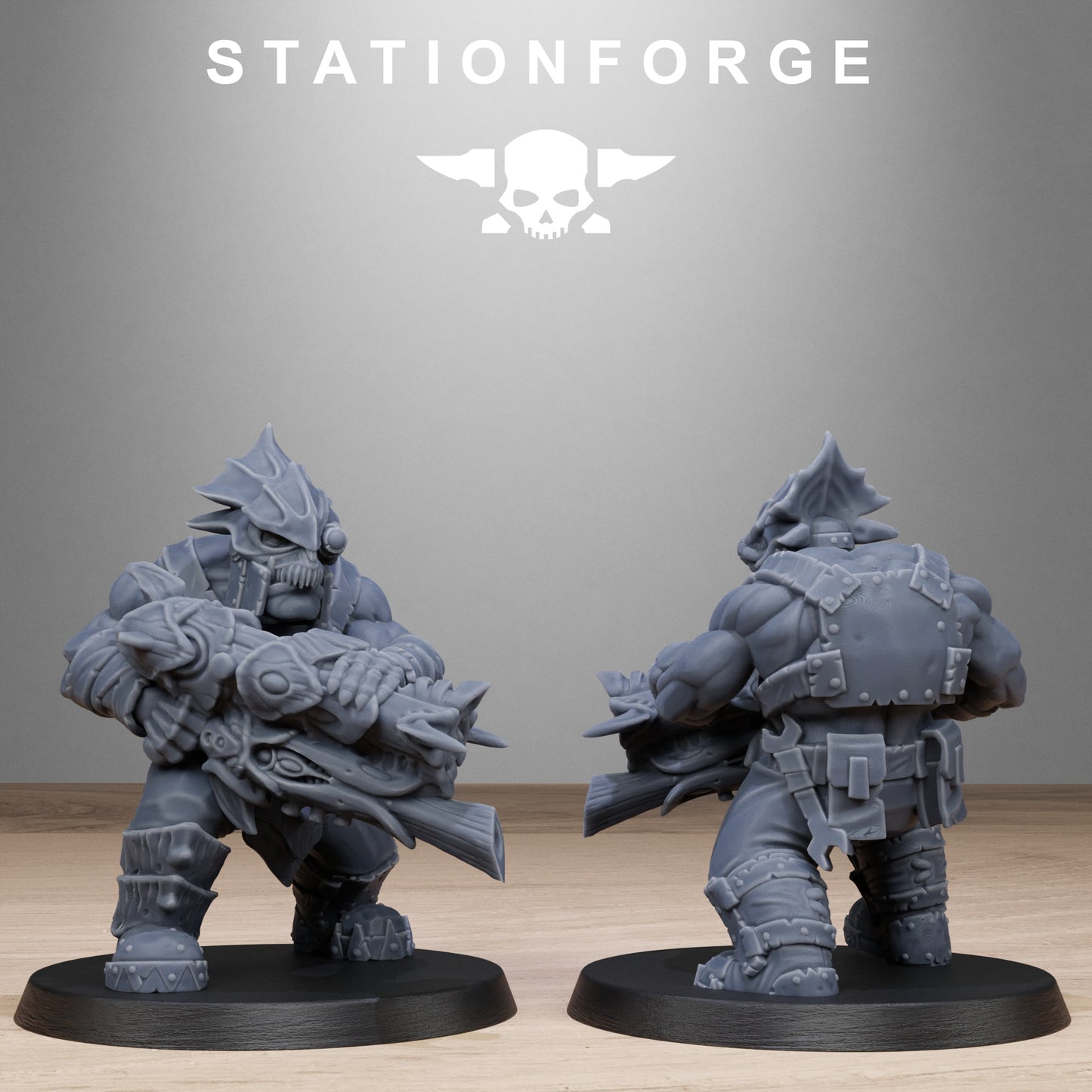 3D Printed Orkaz Biotech Looters by StationForge Miniatures