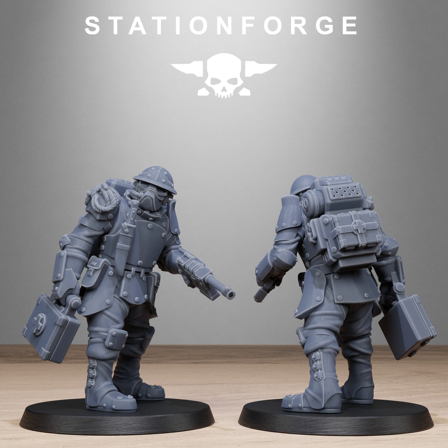 3D Printed GrimGuard Bastioners by StationForge Miniatures