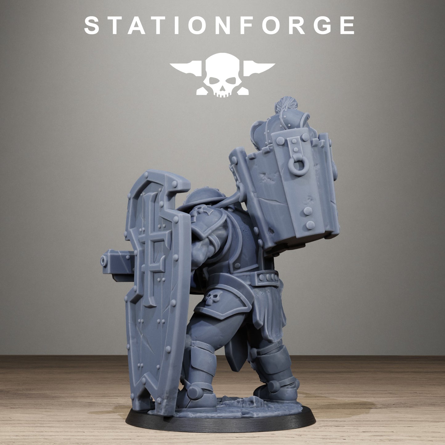 3D Printed Royal Guard Shield Bearer by StationForge Miniatures