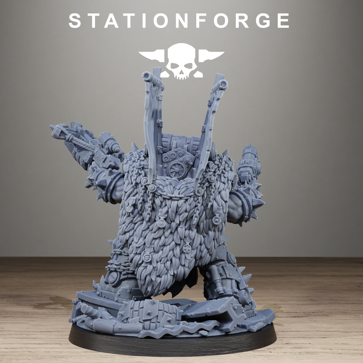 3D Printed Orkaz Brutal Boss by StationForge Miniatures