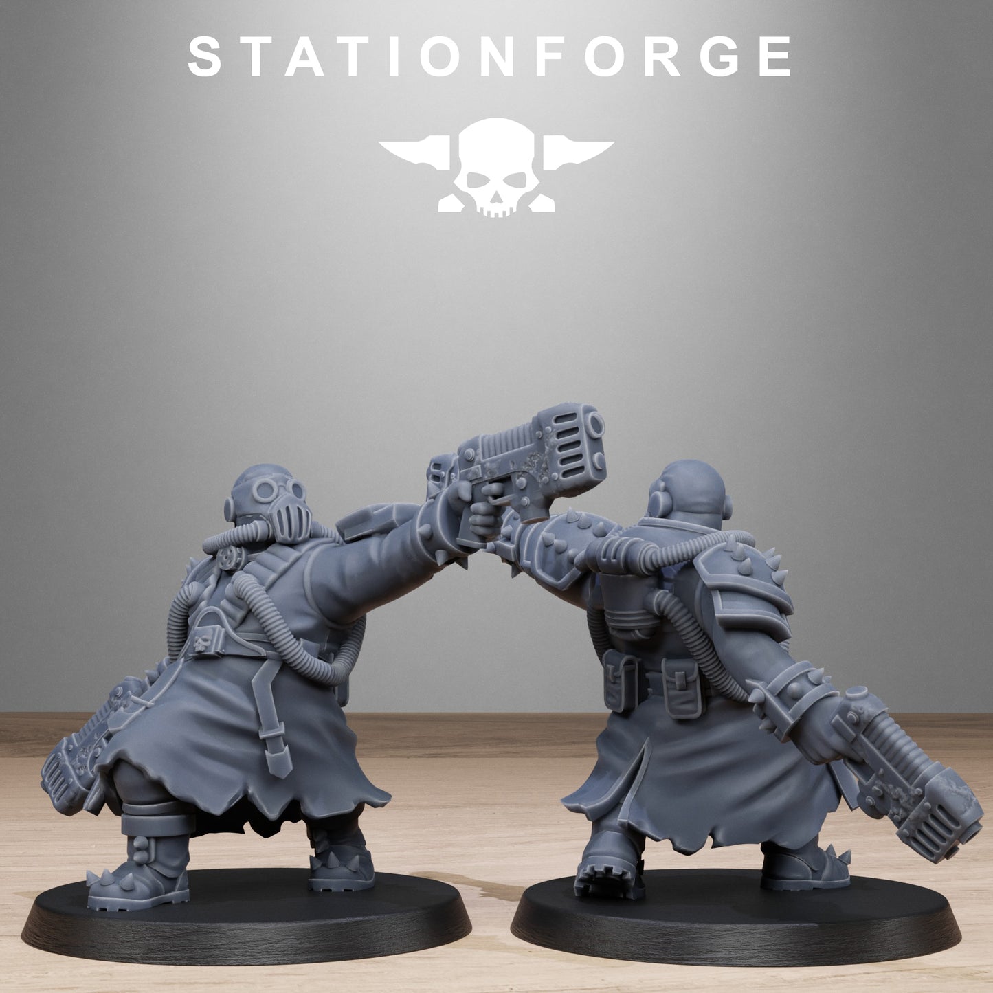 3D Printed Corrupted Guard Filthcrew Mutants by StationForge Miniatures