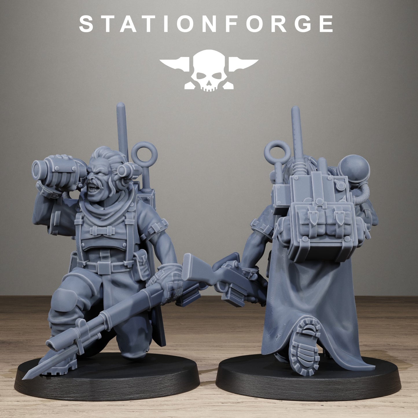 3D Printed FreeGuard Siege Infantry by StationForge Miniatures