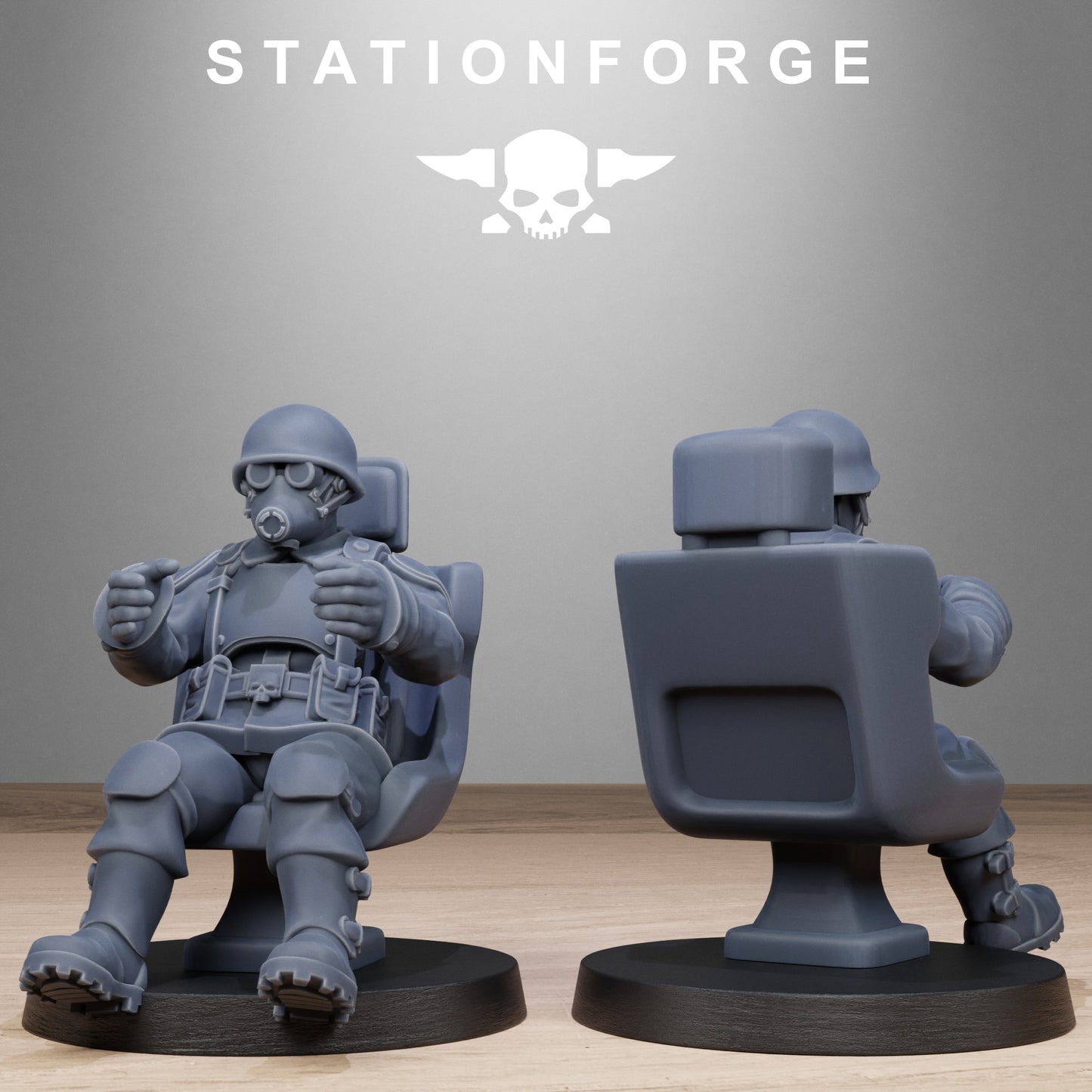 3D Printed Pilot Commanders by Stationforge Miniatures