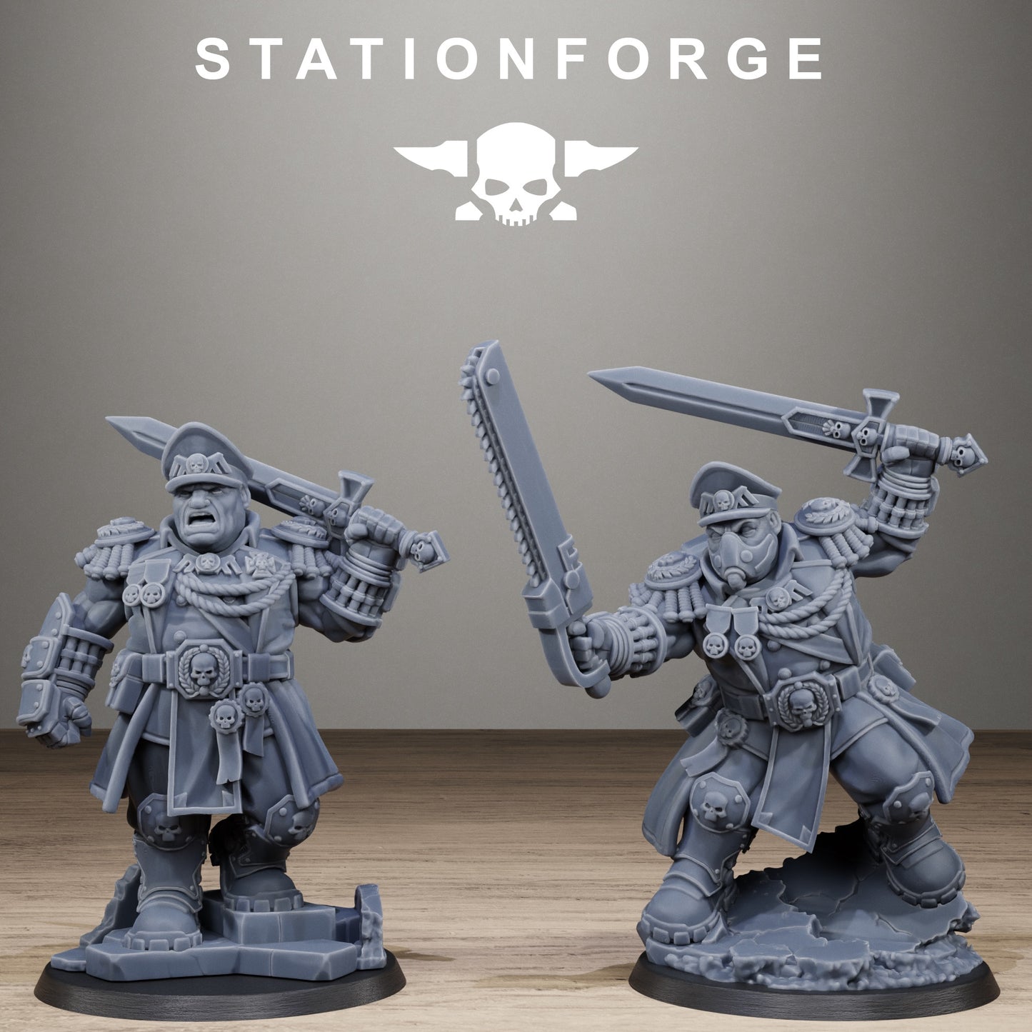 3D Printed GrimGuard Mutant Leaders by StationForge Miniatures