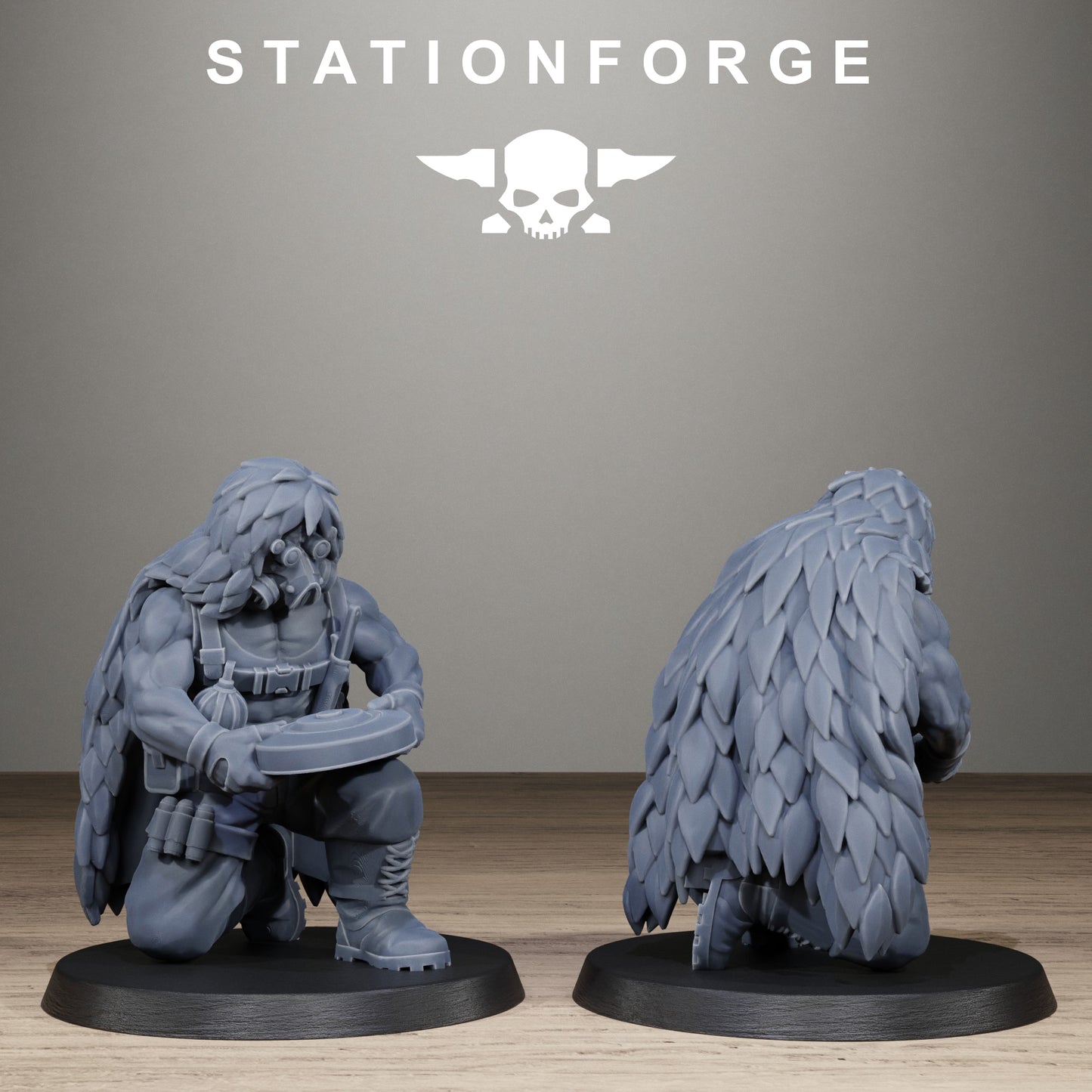 3D Printed GrimGuard Jungle Snipers by StationForge Miniatures