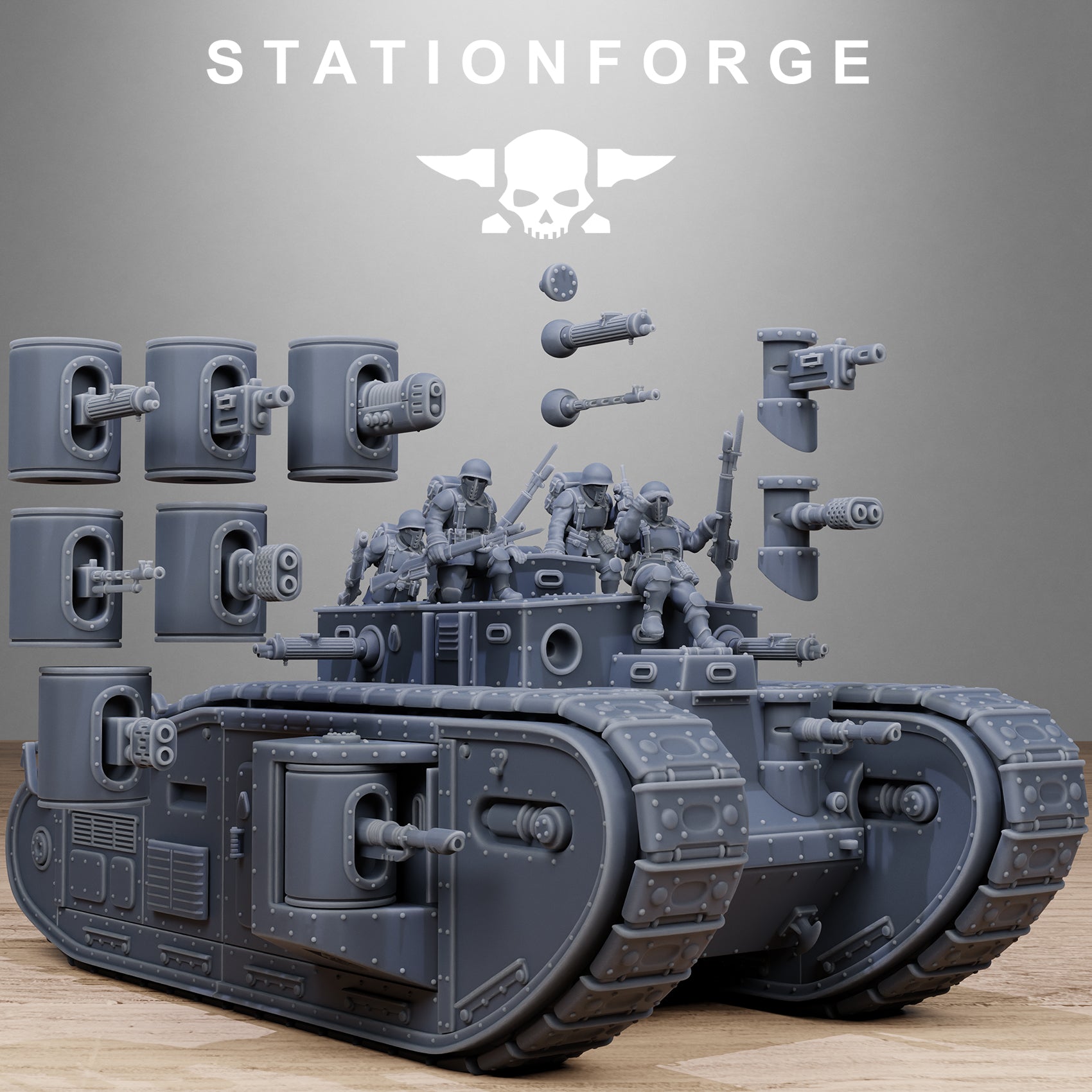 3D Printed FreeGuard Heavy Tank by Stationforge Miniatures – Last