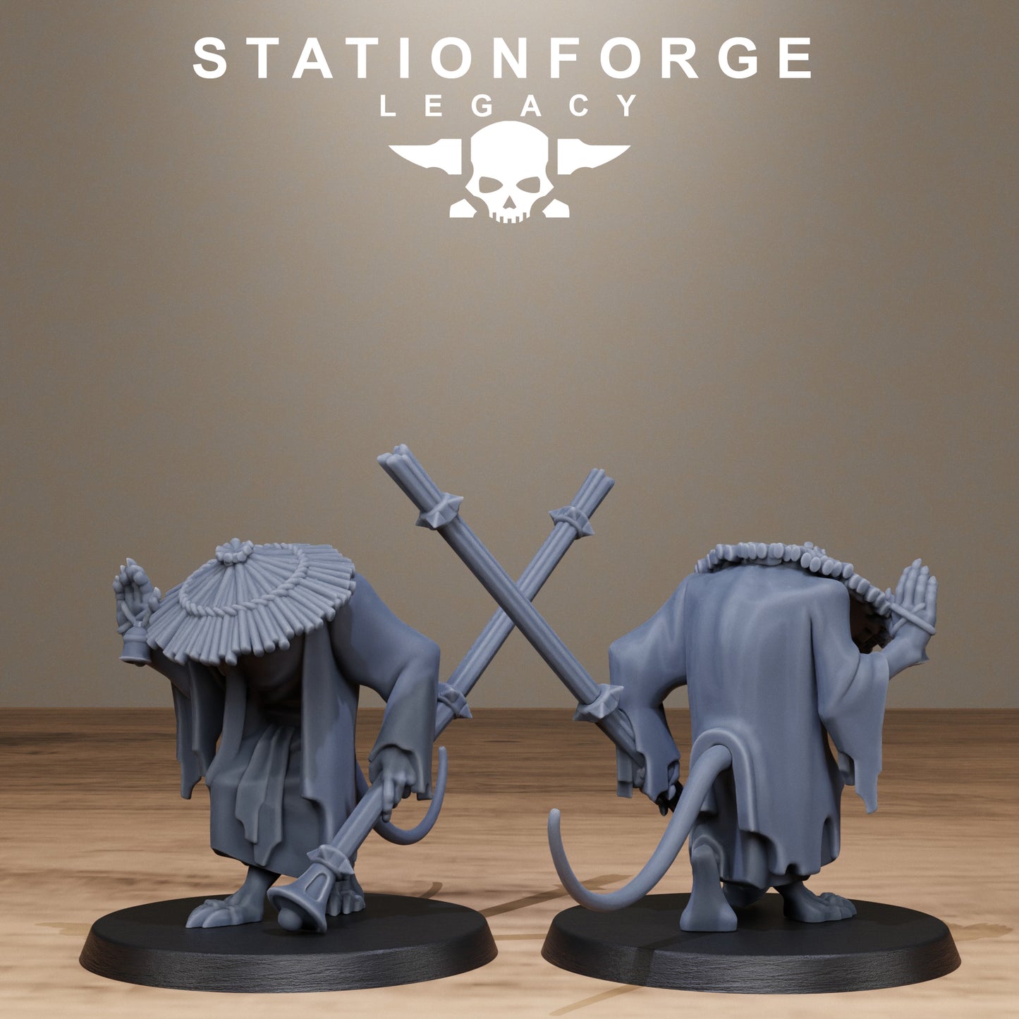 3D Printed Rotfang Monks by Stationforge Legacy Miniatures