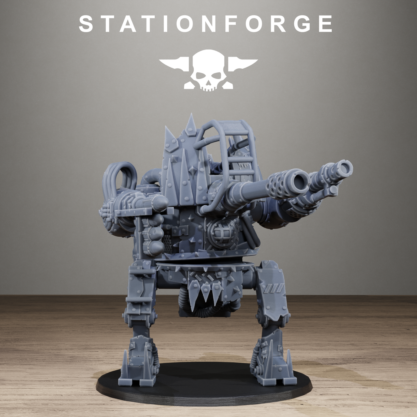 3D Printed Orkaz Chicken Walker by StationForge Miniatures