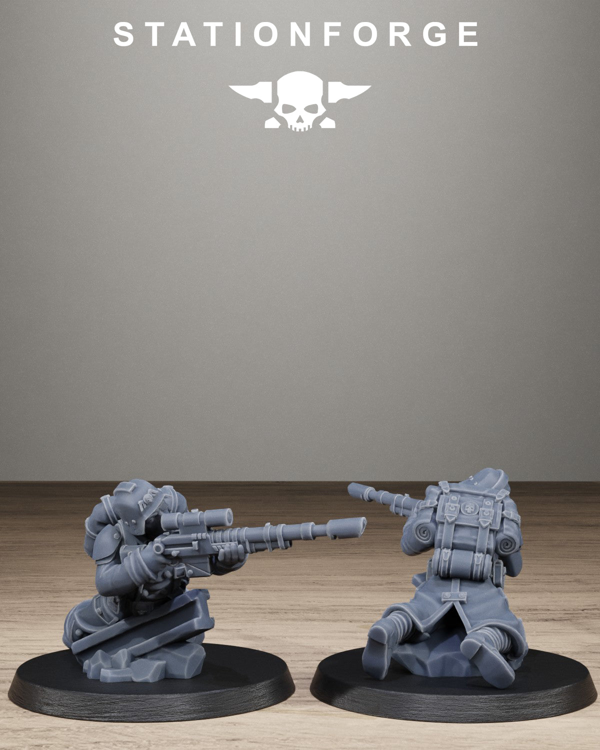 3D Printed GrimGuard Trench Raiders by StationForge Miniatures