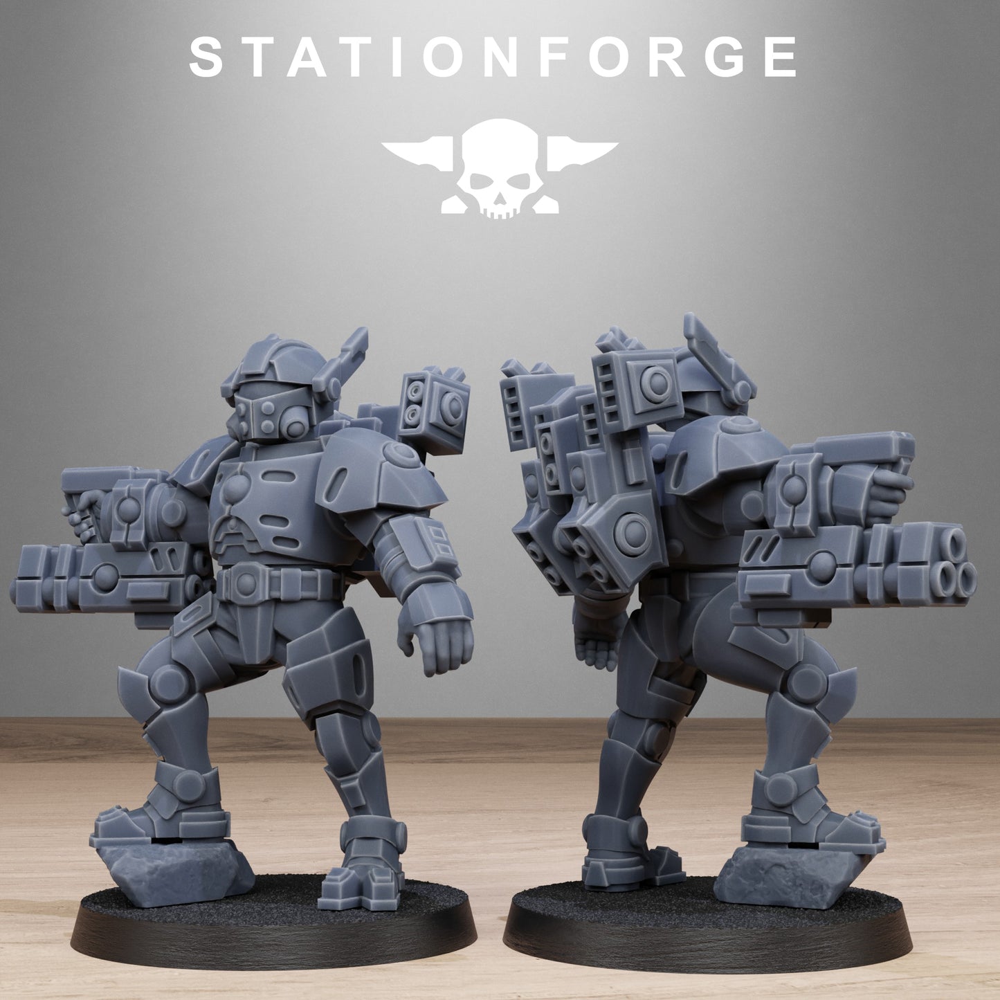 3D Printed Tarion Heavies x10 by StationForge Miniatures