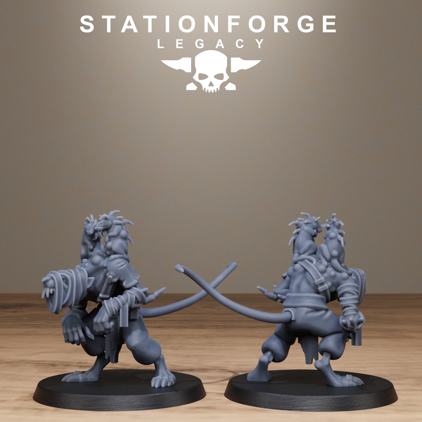 3D Printed Rotfang Monks by Stationforge Legacy Miniatures