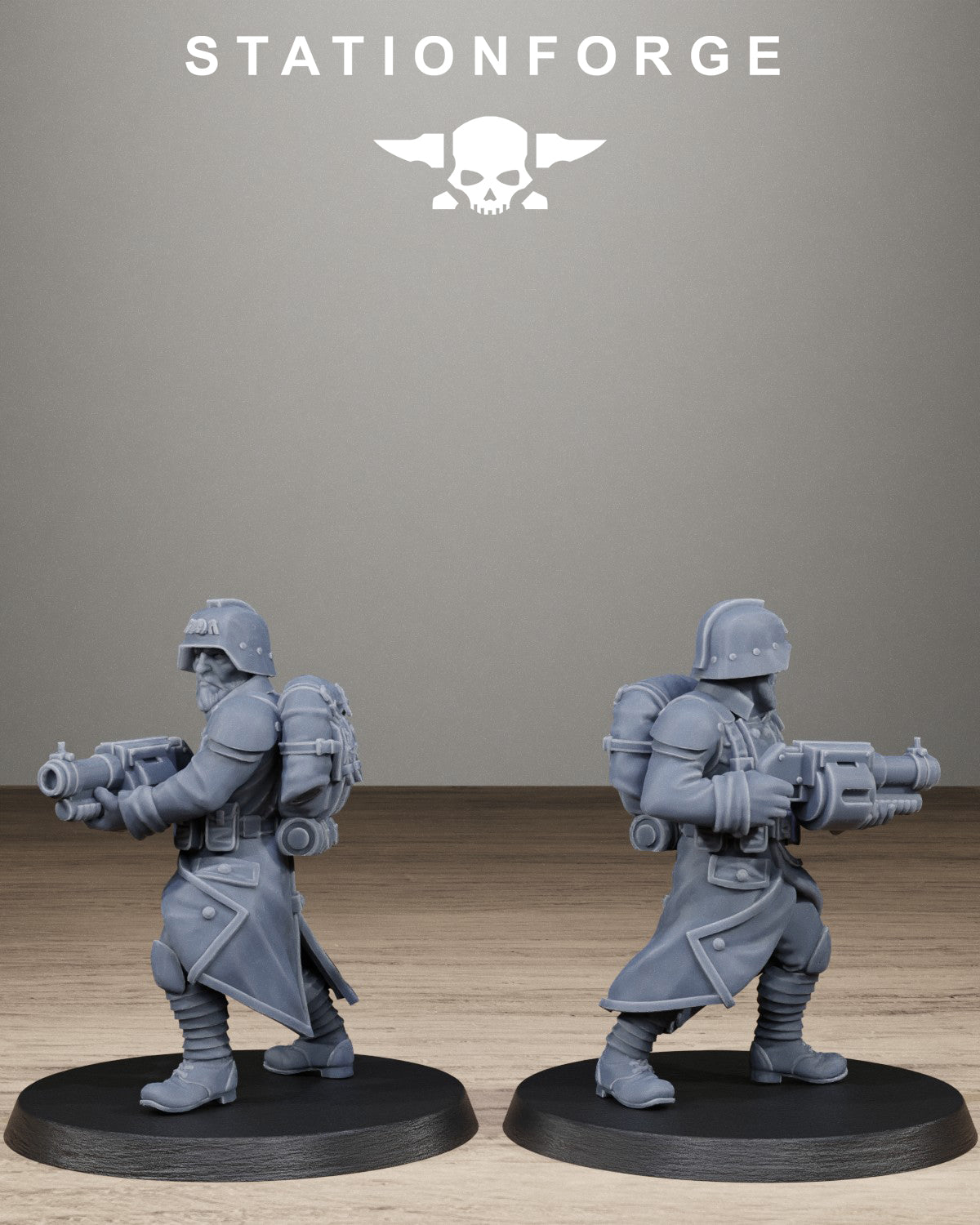 3D Printed GrimGuard Trench Raiders by StationForge Miniatures