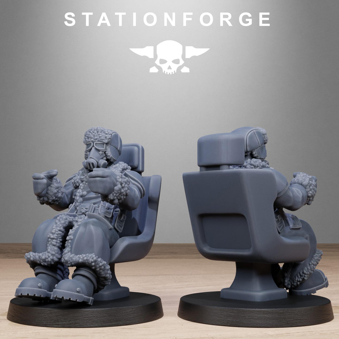 3D Printed Pilot Commanders by Stationforge Miniatures