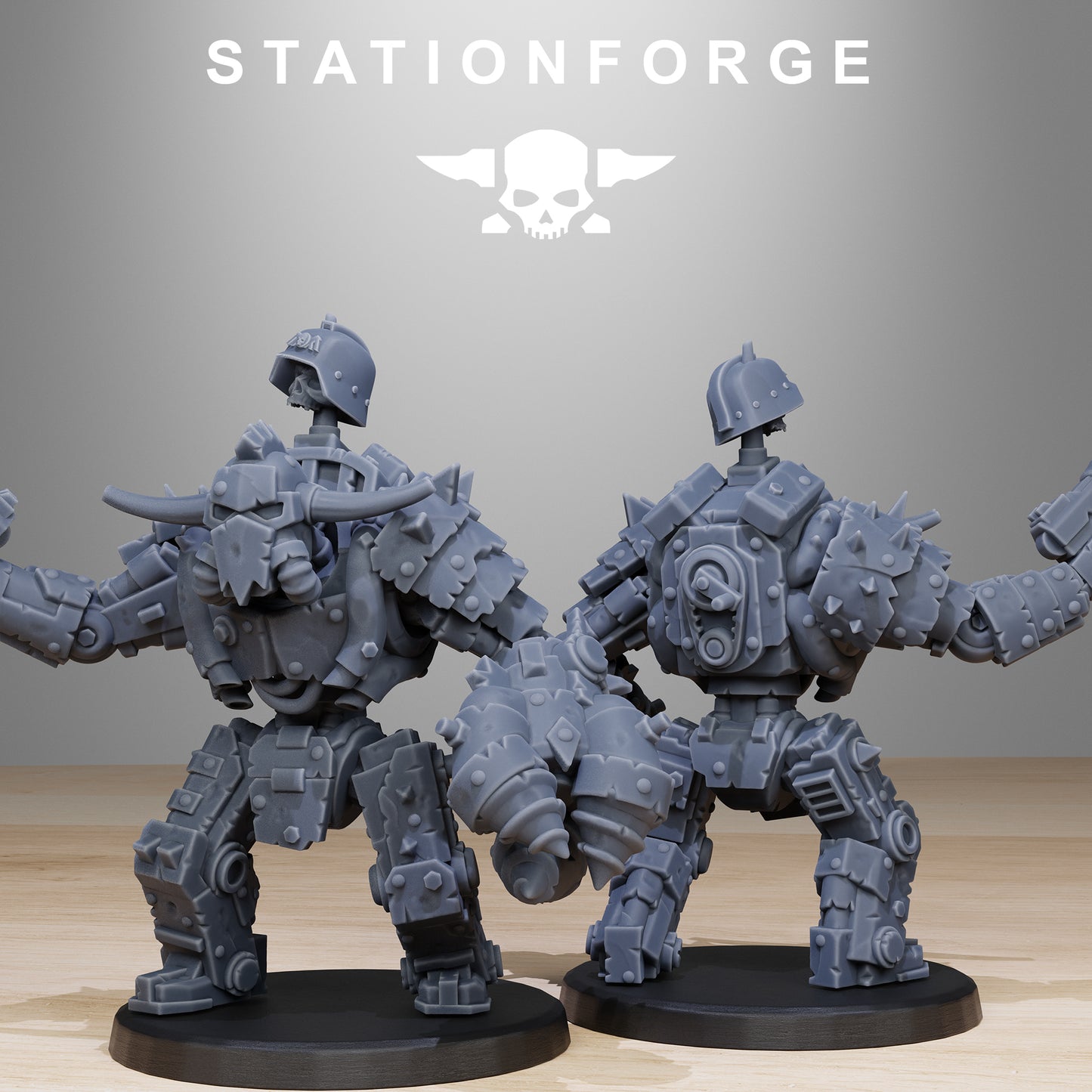 3D Printed Orkaz Bot Infantry by StationForge Miniatures (Copy)