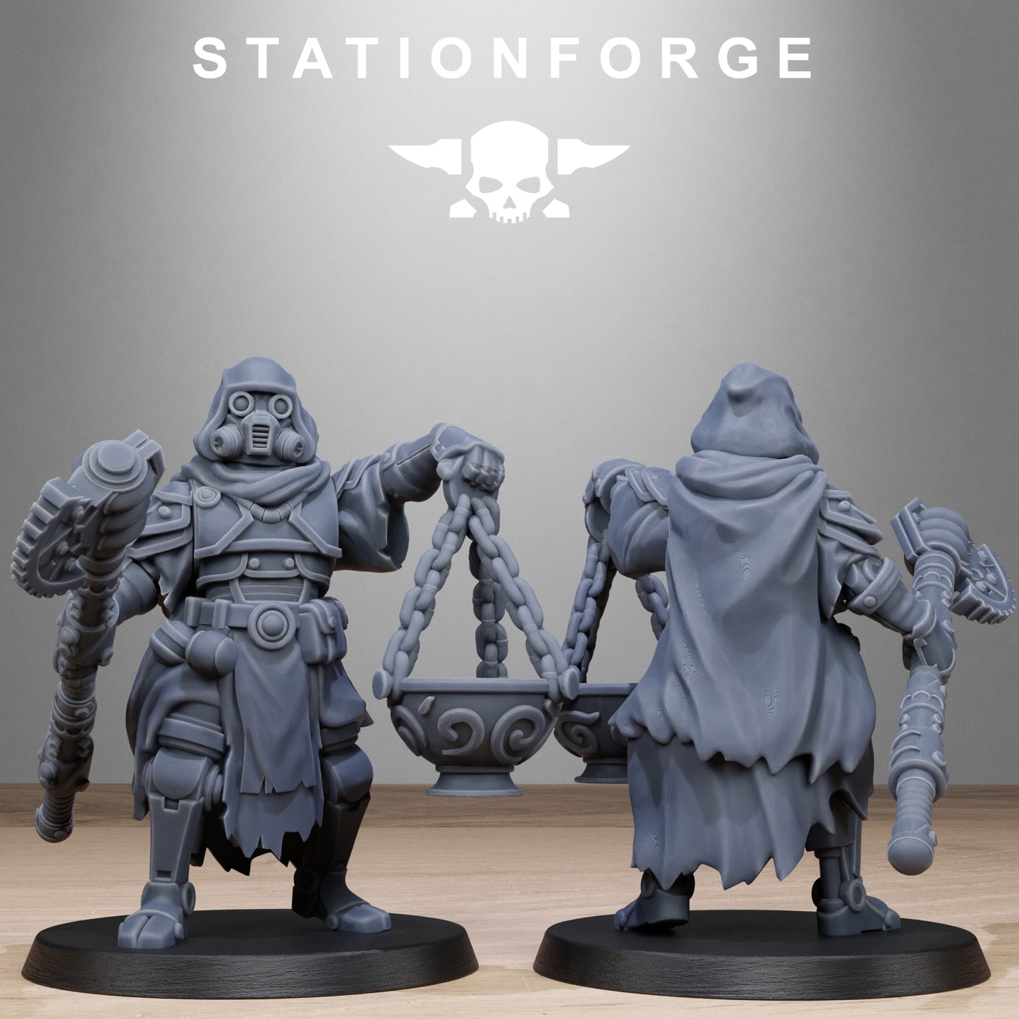 3D Printed Scavenger Tech Magicians x10 by StationForge Miniatures