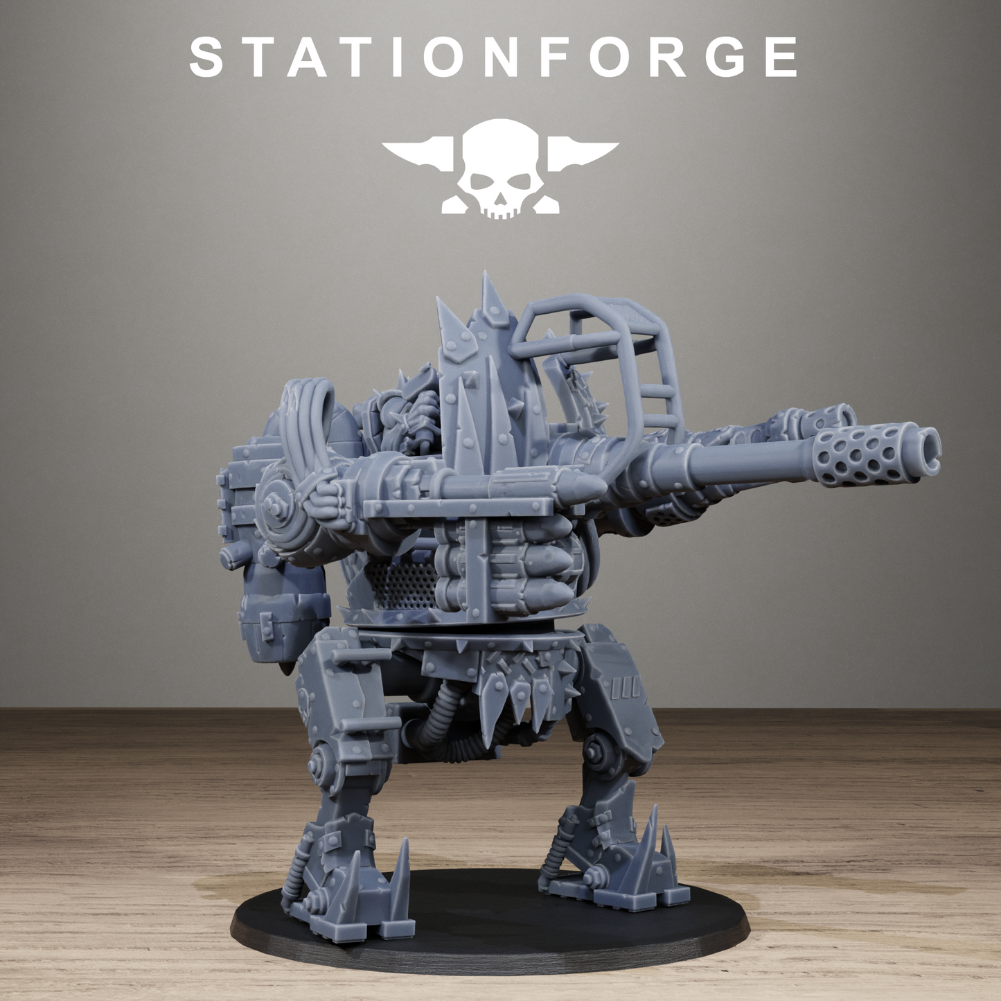 3D Printed Orkaz Chicken Walker by StationForge Miniatures