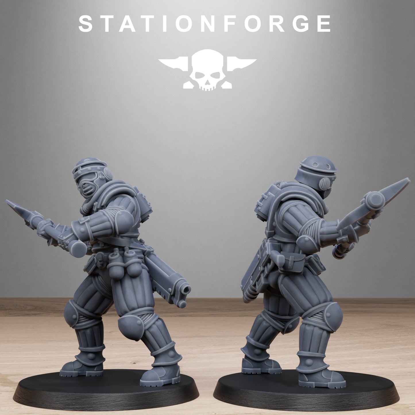 3D Printed GrimCorp Voidliners by StationForge Miniatures