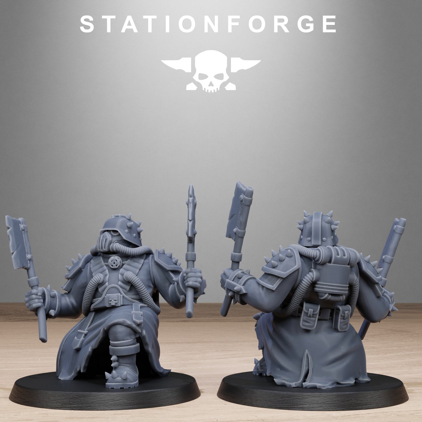 3D Printed Corrupted Guard Filthcrew Mutants by StationForge Miniatures