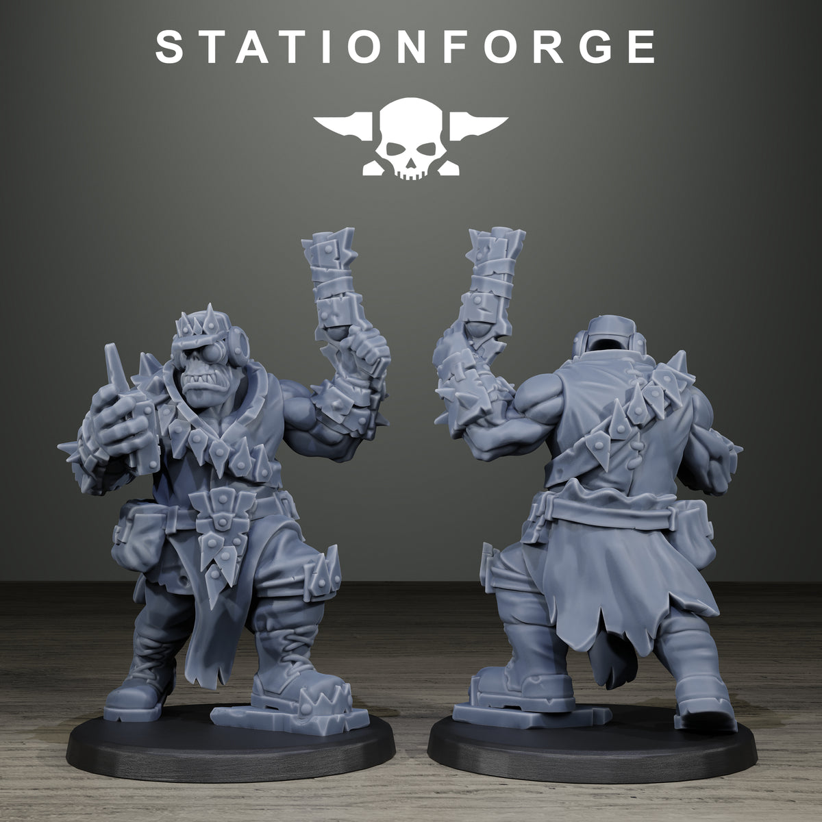 3D Printed Orkaz Scrappers by StationForge Miniatures