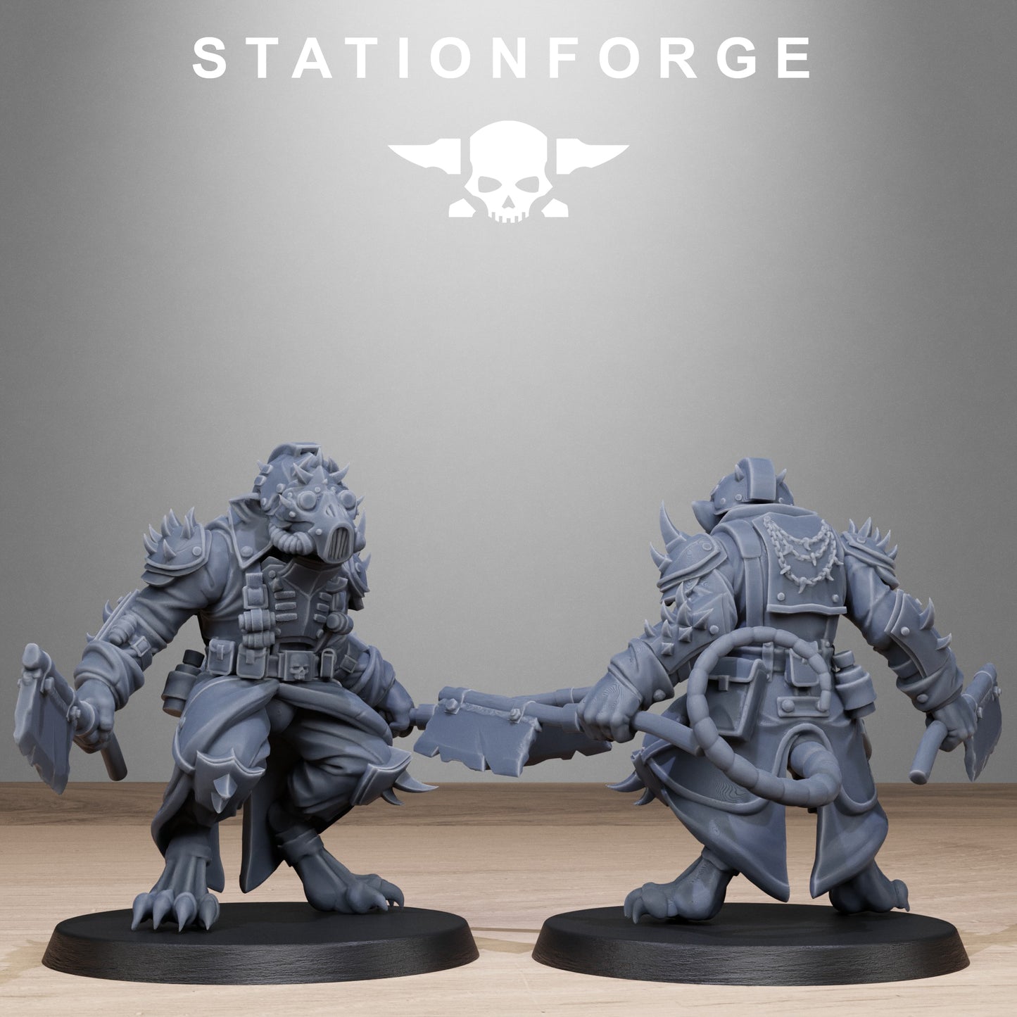 3D Printed Corrupted Guard Raticus by StationForge Miniatures