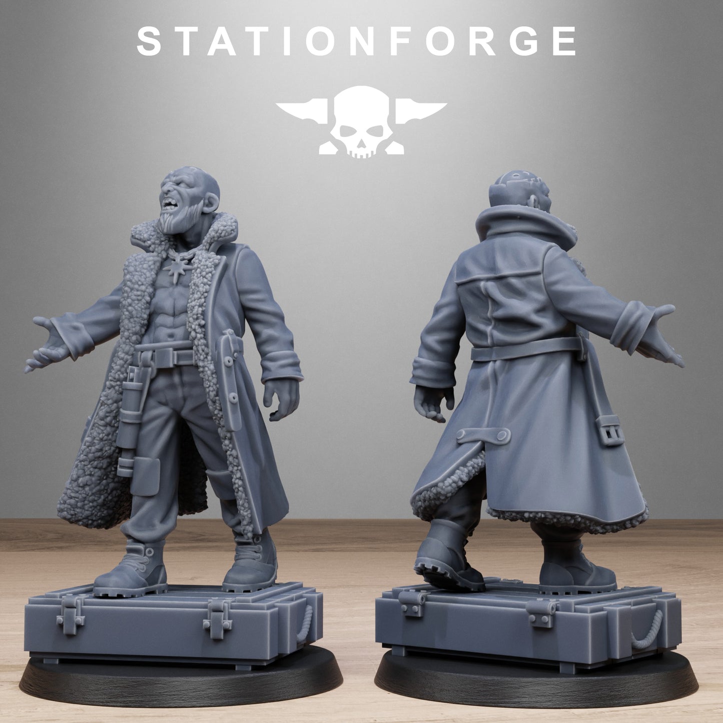 3D Printed GrimCorp Scrap Operatives by StationForge Miniatures
