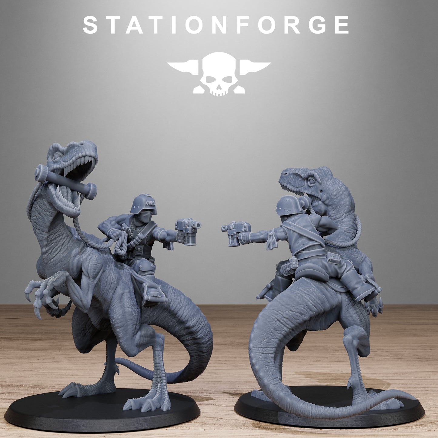 3D Printed GrimGuard Jungle Raptors by Stationforge Miniatures